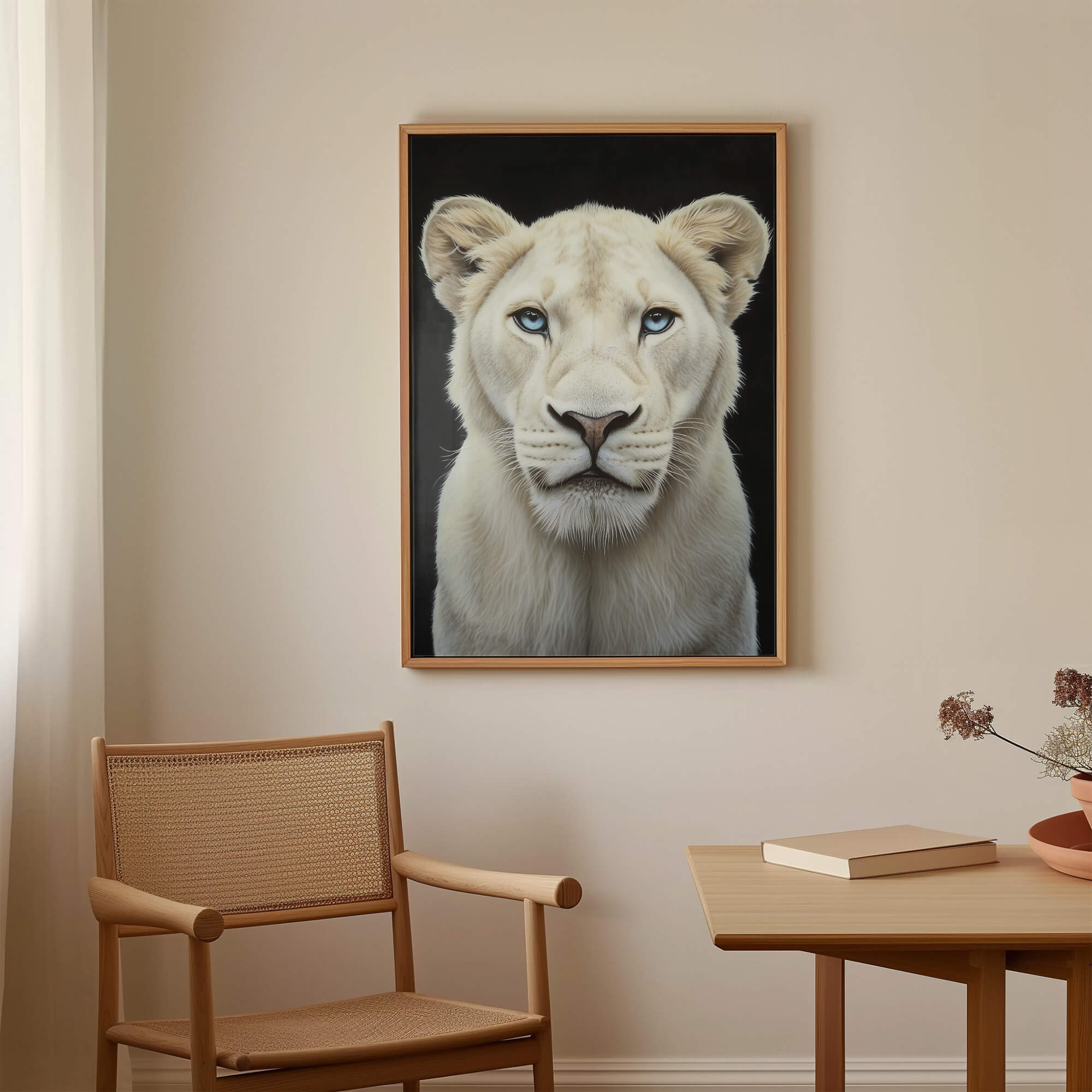 White Lioness Canvas Print Canvas Art Wildfrog Art