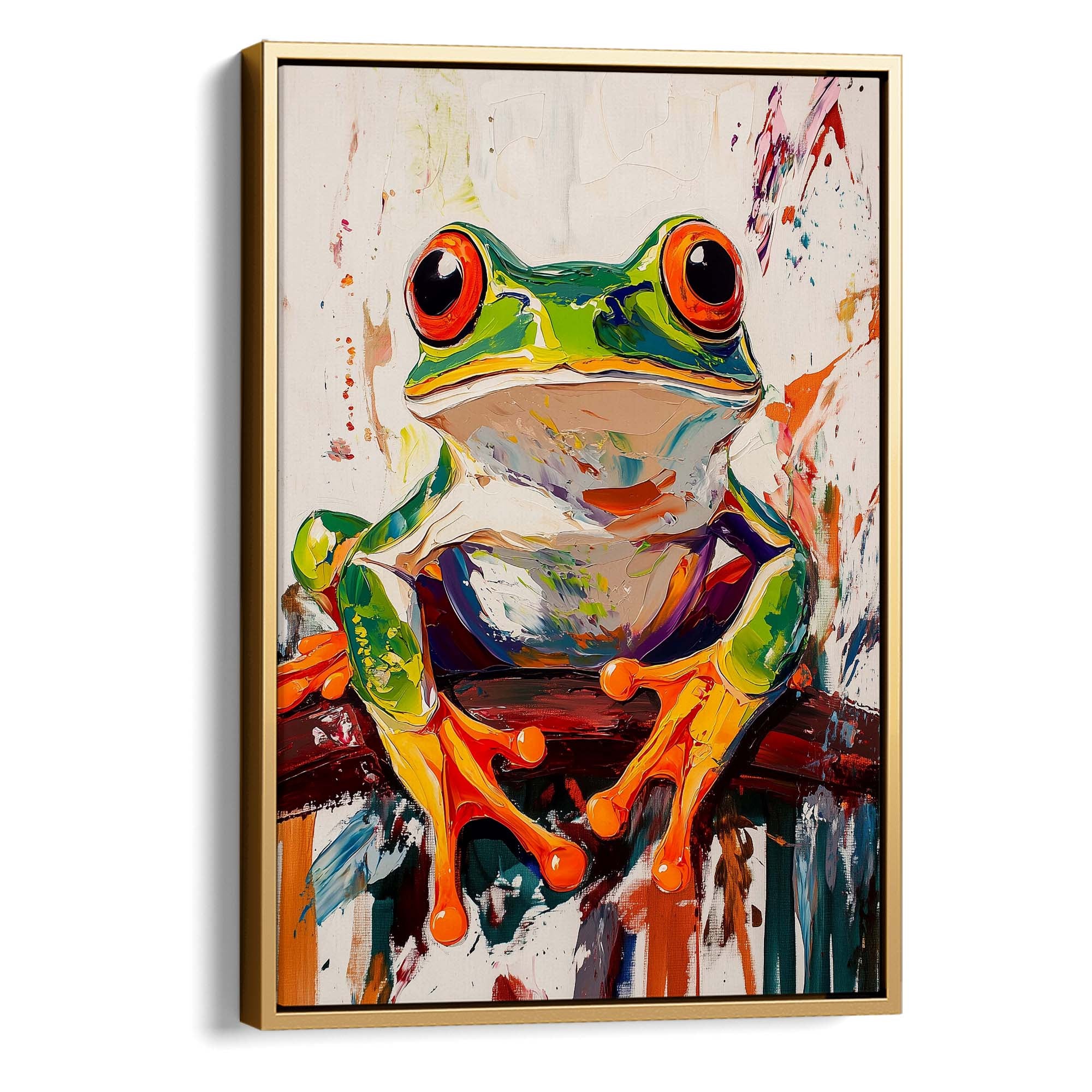 Wild Frog No1 Canvas Print Canvas Art Wildfrog Art