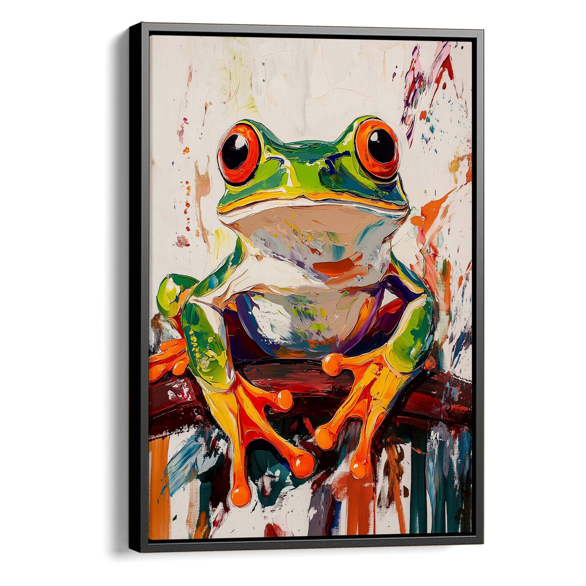 Wild Frog No1 Canvas Print Canvas Art Wildfrog Art