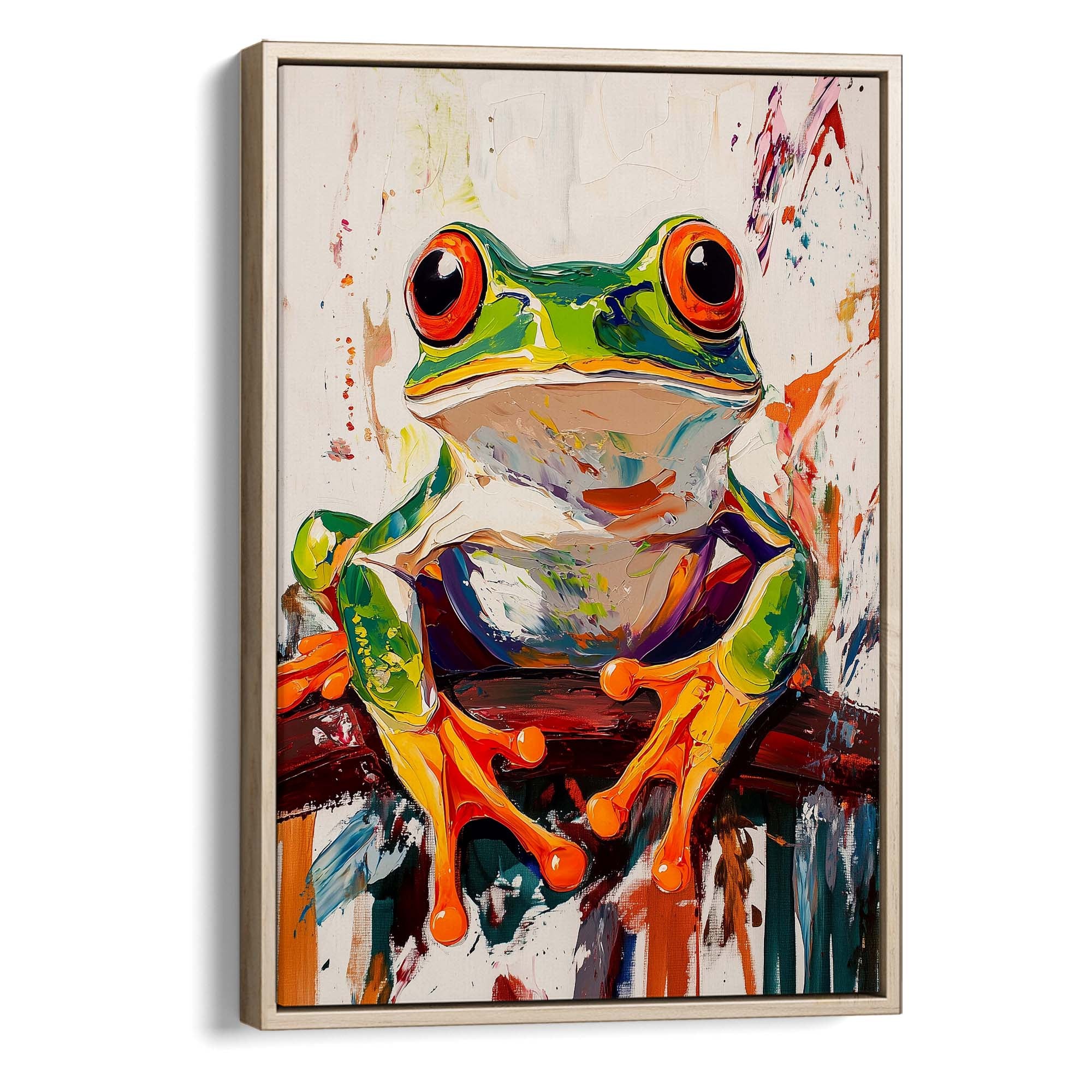 Wild Frog No1 Canvas Print Canvas Art Wildfrog Art