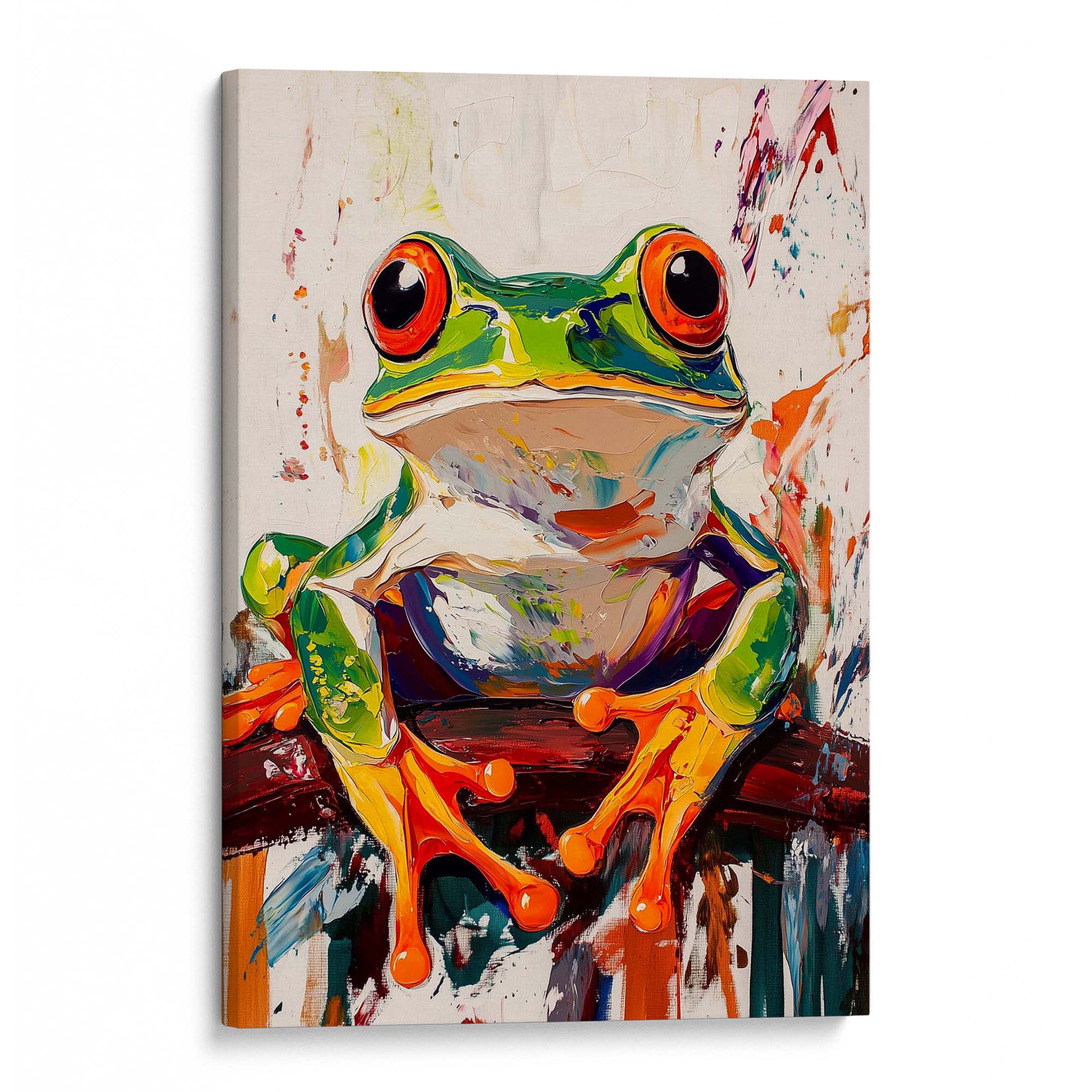 Wild Frog No1 Canvas Print Canvas Art Wildfrog Art