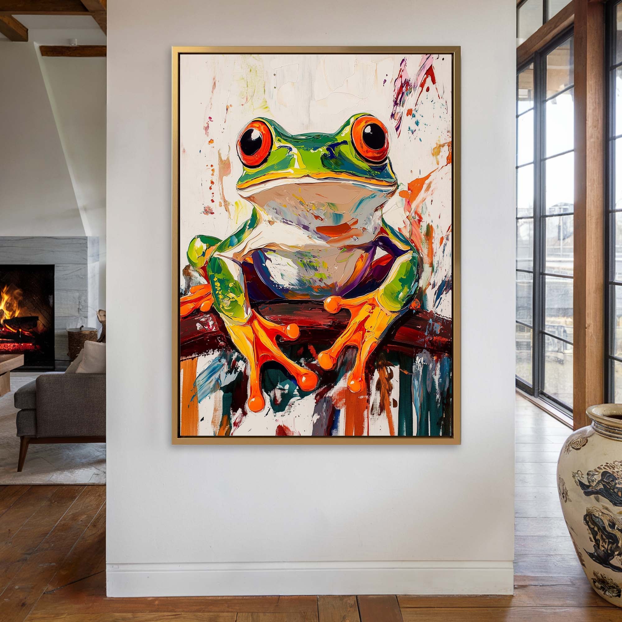 Wild Frog No1 Canvas Print Canvas Art Wildfrog Art