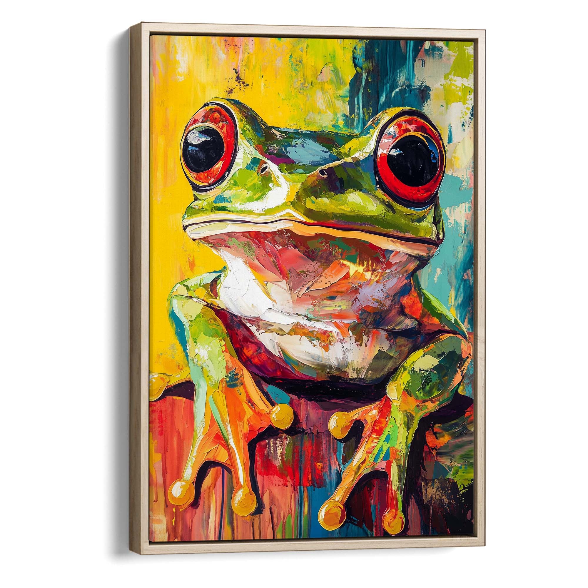 Wild Frog No2 Canvas Print Canvas Art Wildfrog Art