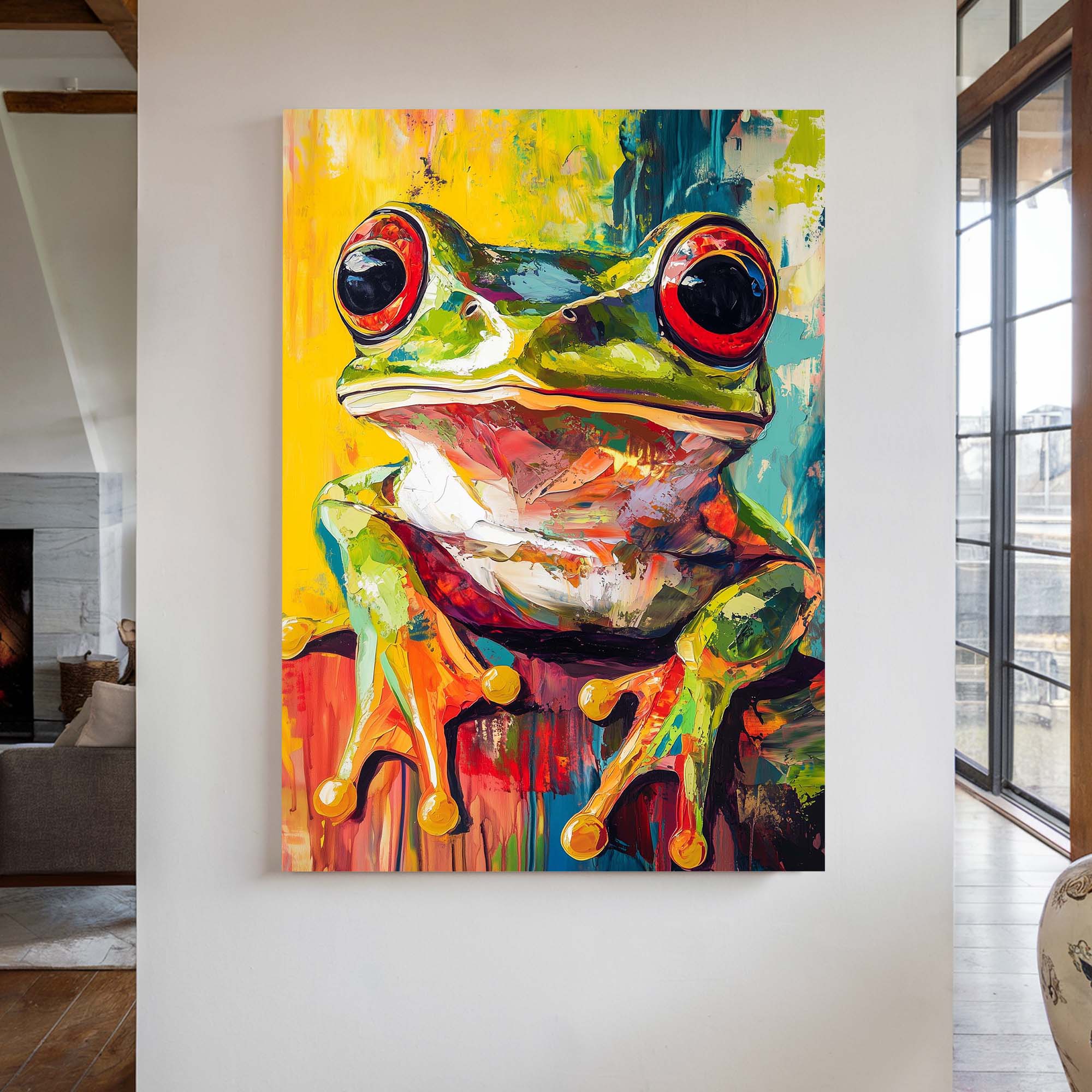Wild Frog No2 Canvas Print Canvas Art Wildfrog Art