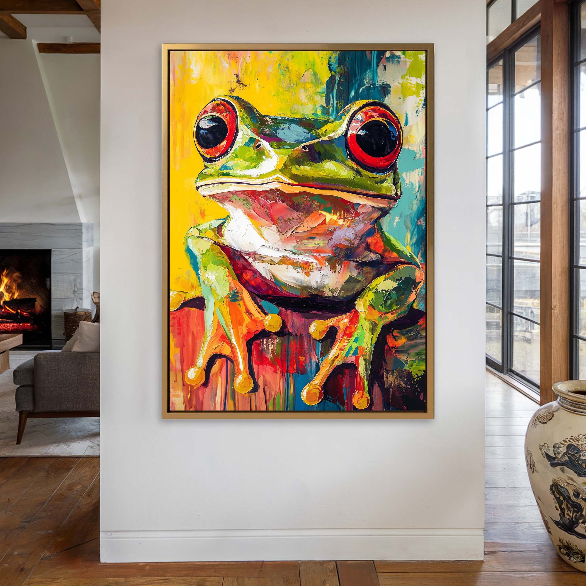 Wild Frog No2 Canvas Print Canvas Art Wildfrog Art