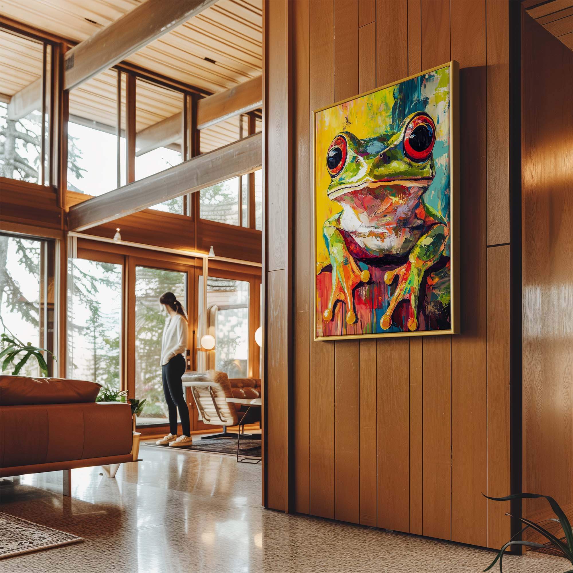 Wild Frog No2 Canvas Print Canvas Art Wildfrog Art