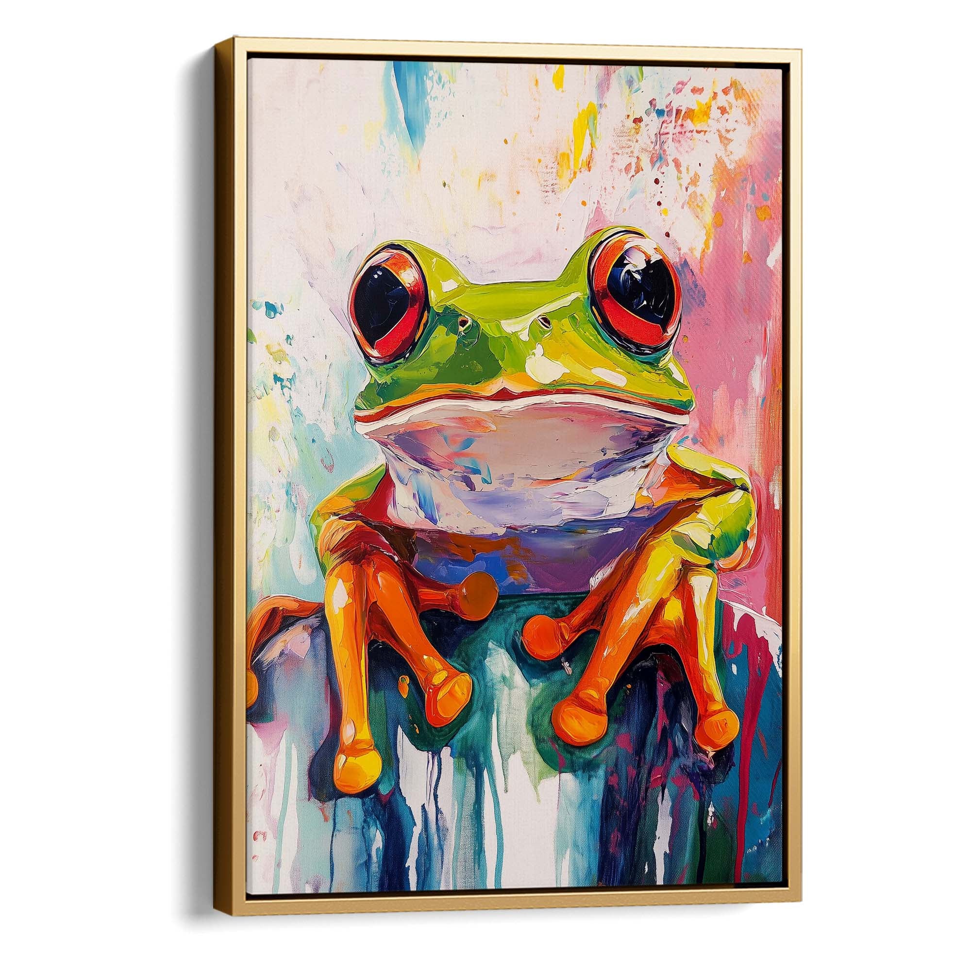 Wild Frog No3 Canvas Print Canvas Art Wildfrog Art