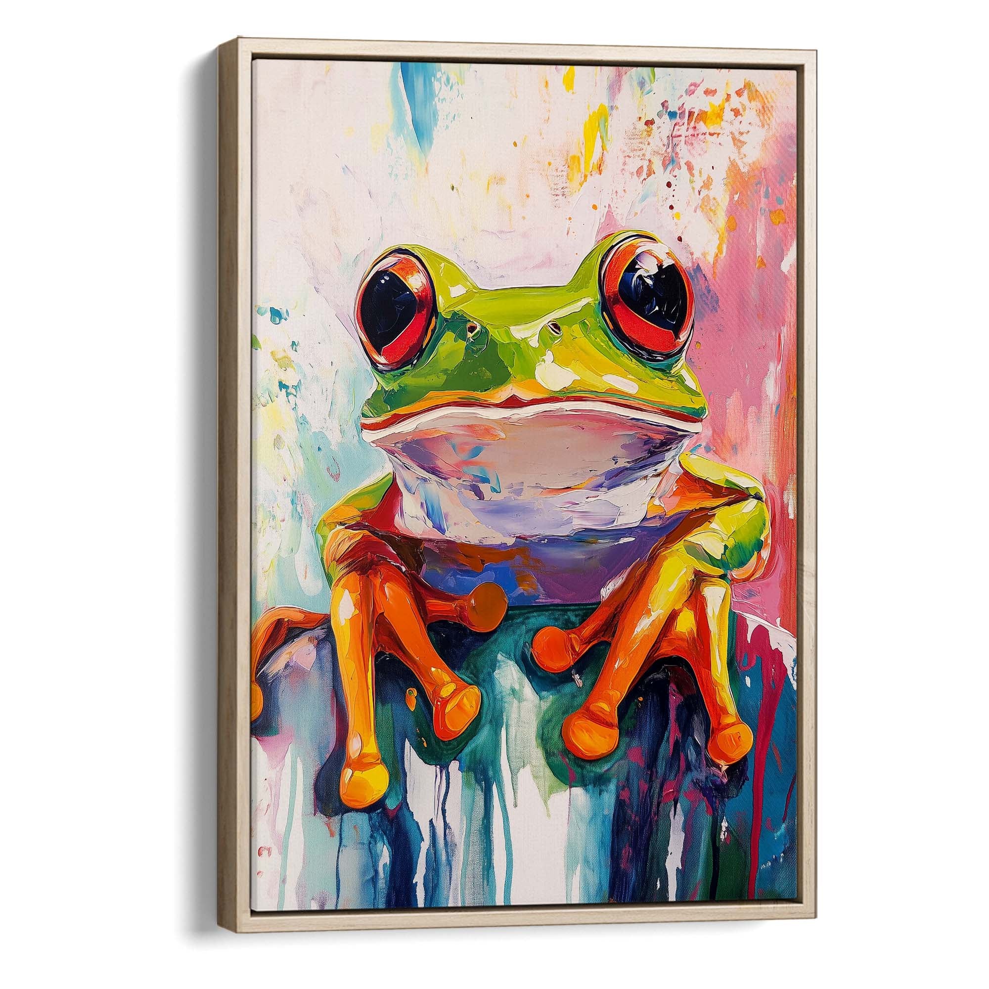 Wild Frog No3 Canvas Print Canvas Art Wildfrog Art