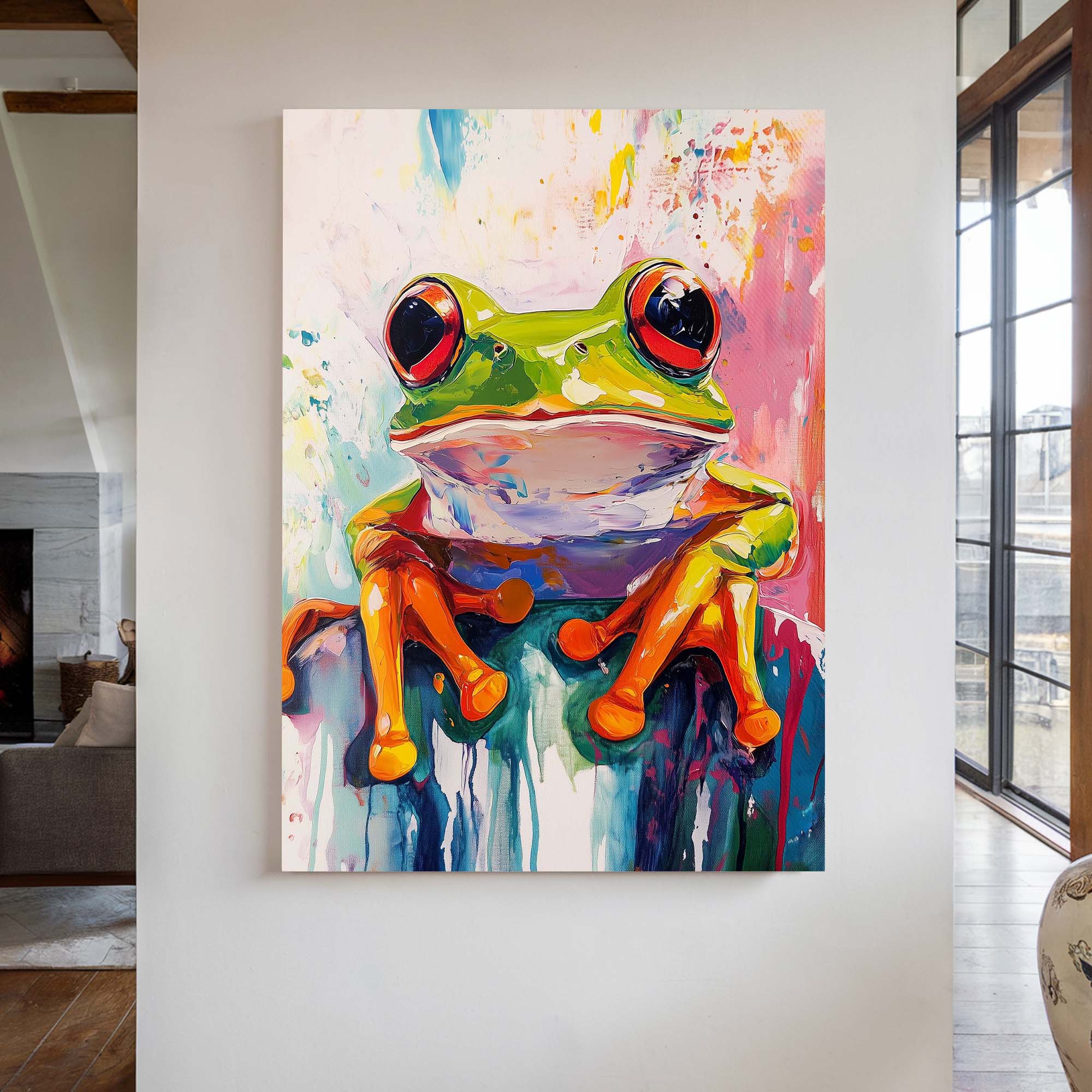 Wild Frog No3 Canvas Print Canvas Art Wildfrog Art
