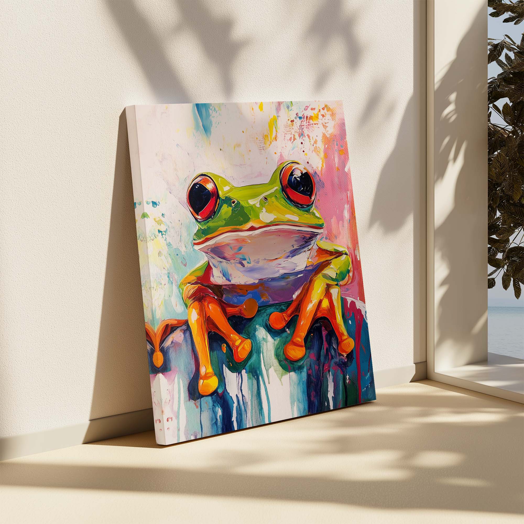 Wild Frog No3 Canvas Print Canvas Art Wildfrog Art