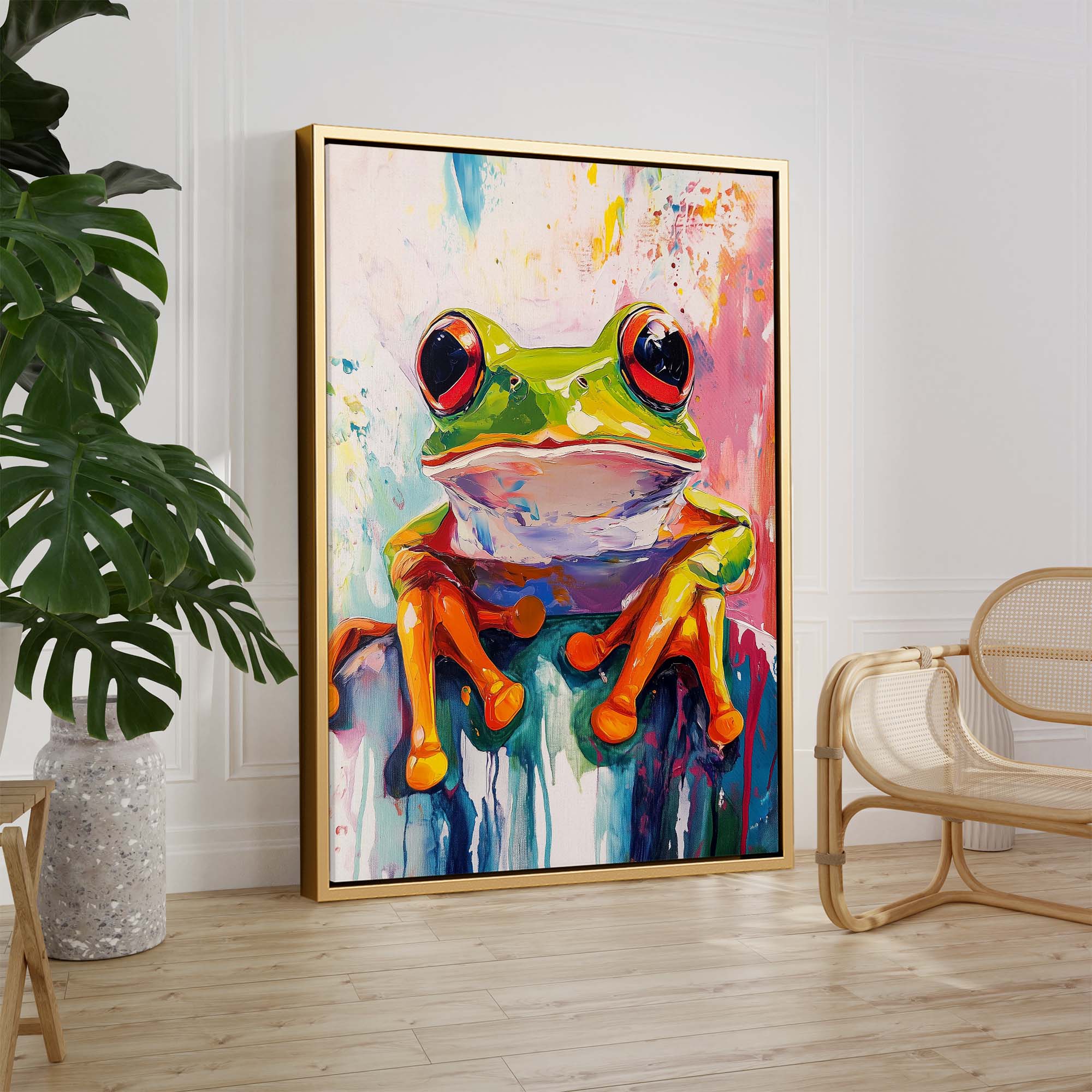 Wild Frog No3 Canvas Print Canvas Art Wildfrog Art