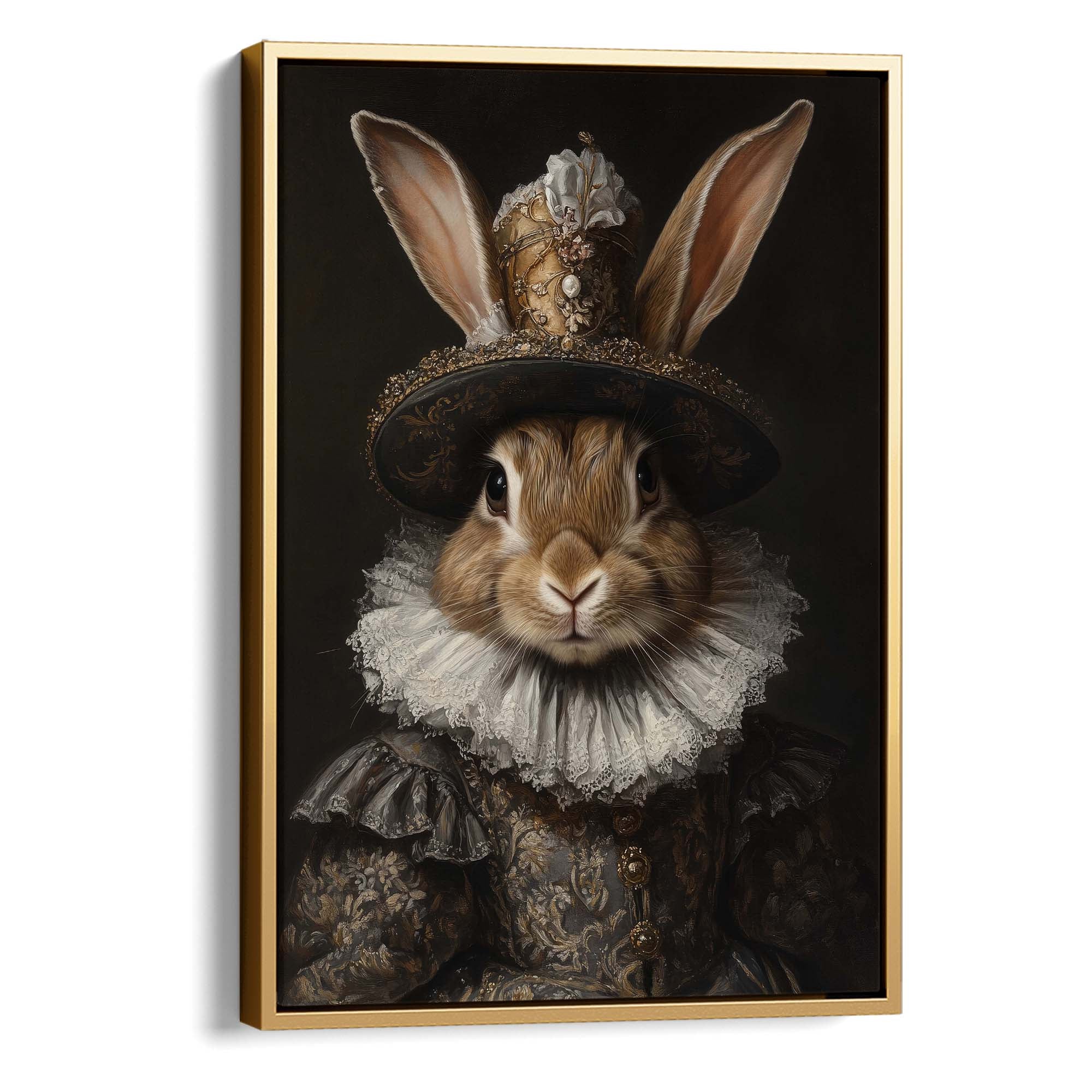 Baroque Bunny Canvas Print Canvas Art Wildfrog Art