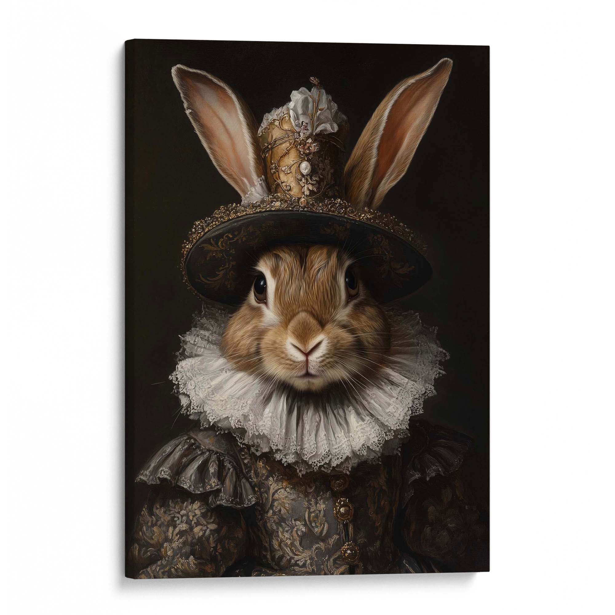 Baroque Bunny Canvas Print Canvas Art Wildfrog Art
