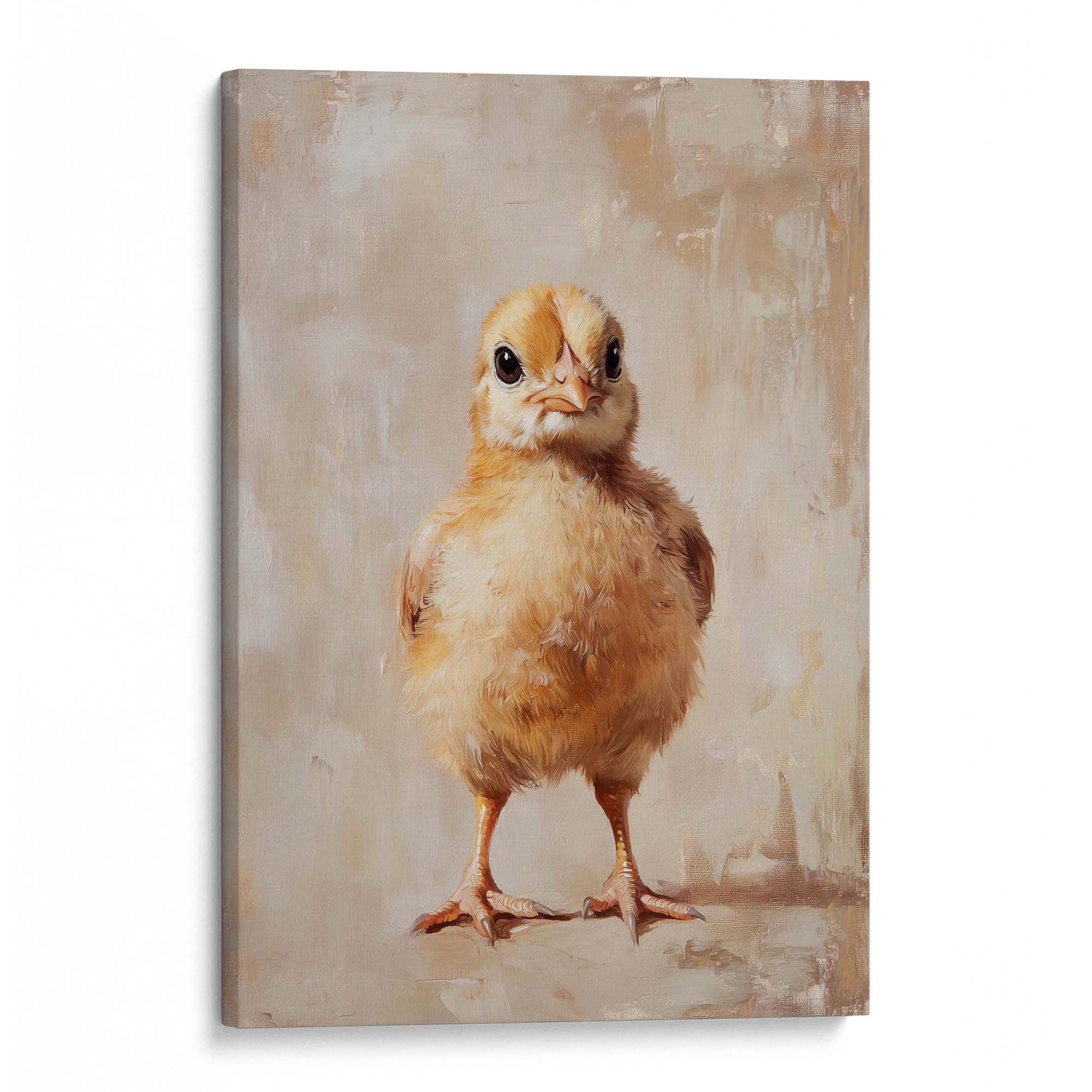 Fluffy Chick Canvas Print