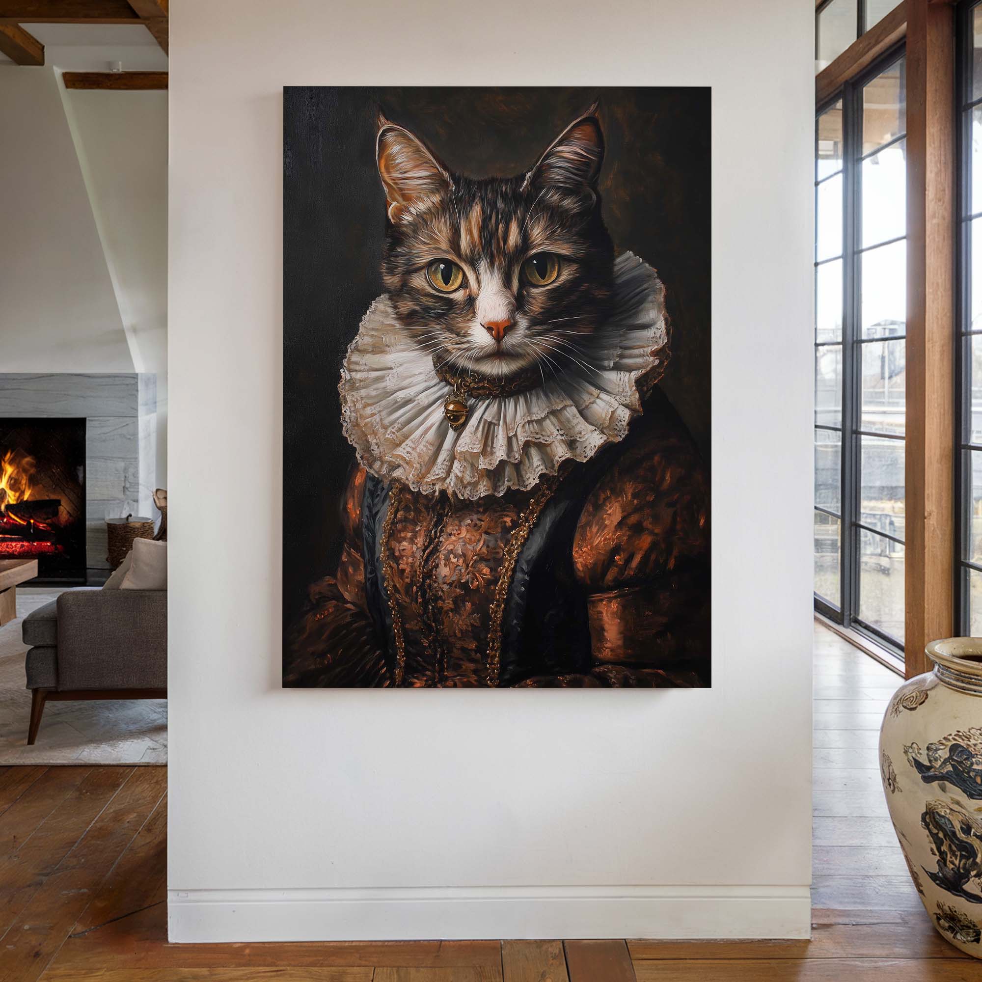 Baroque Cat Canvas Print Canvas Art Wildfrog Art
