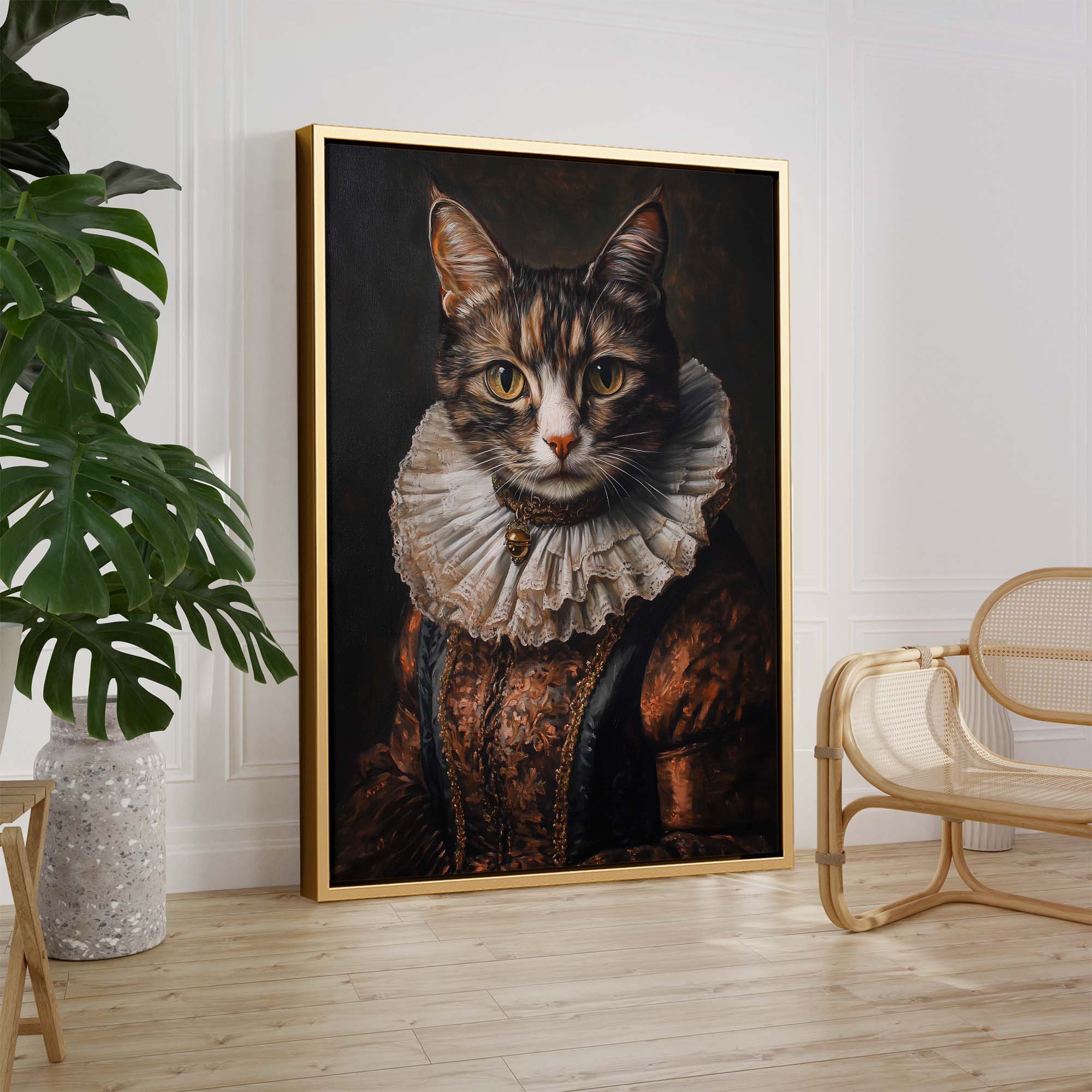 Baroque Cat Canvas Print Canvas Art Wildfrog Art