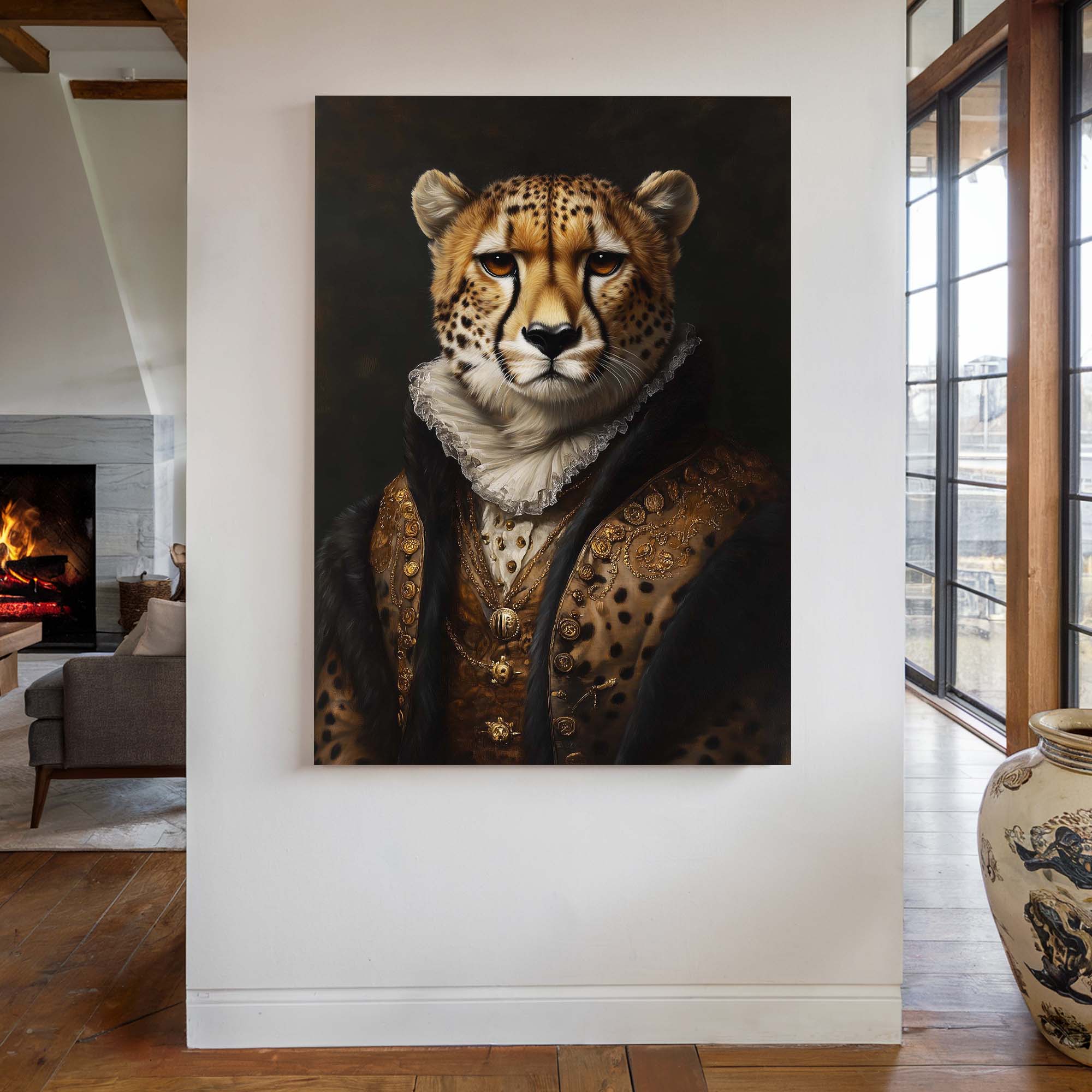 Baroque Cheetah Canvas Print Canvas Art Wildfrog Art