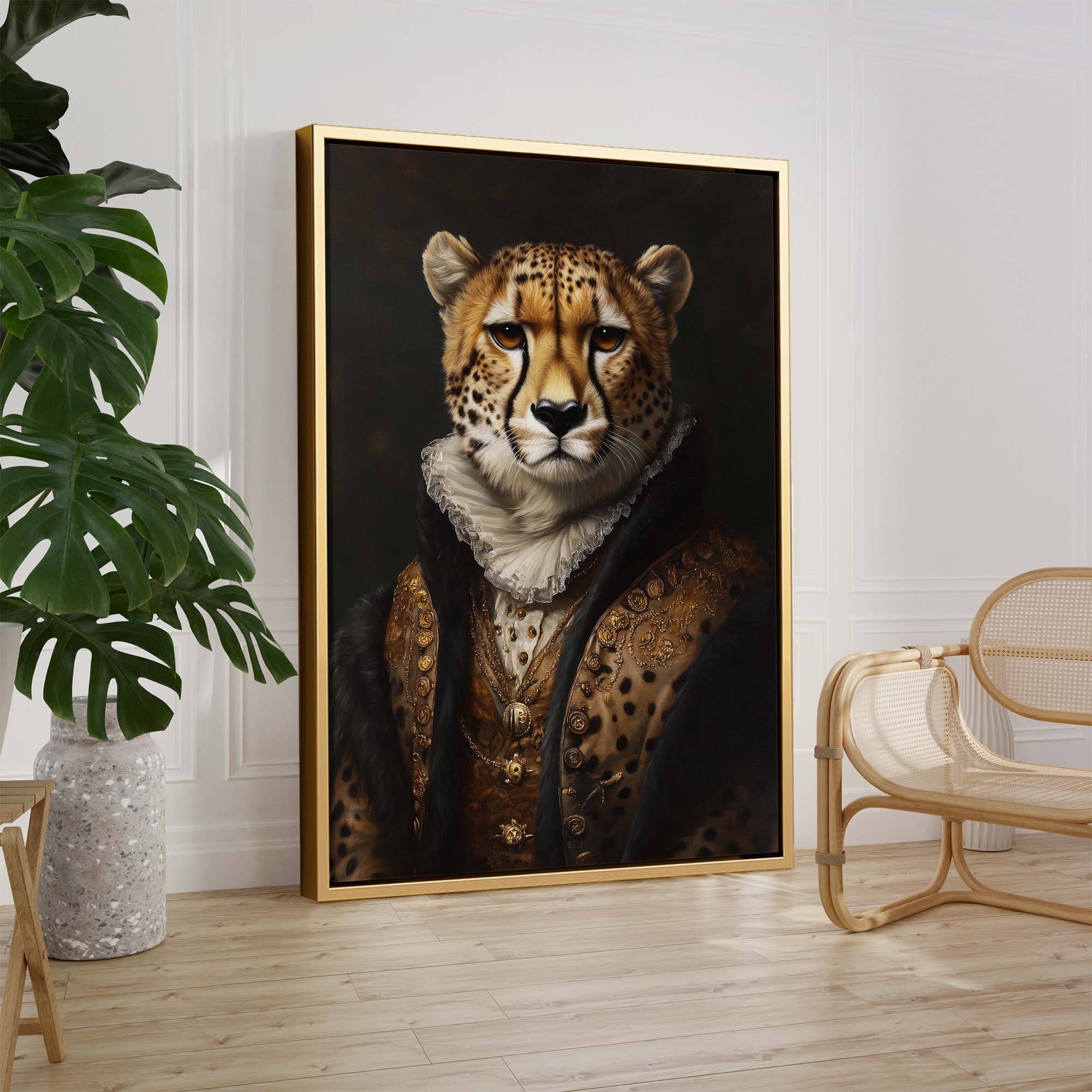 Baroque Cheetah Canvas Print Canvas Art Wildfrog Art