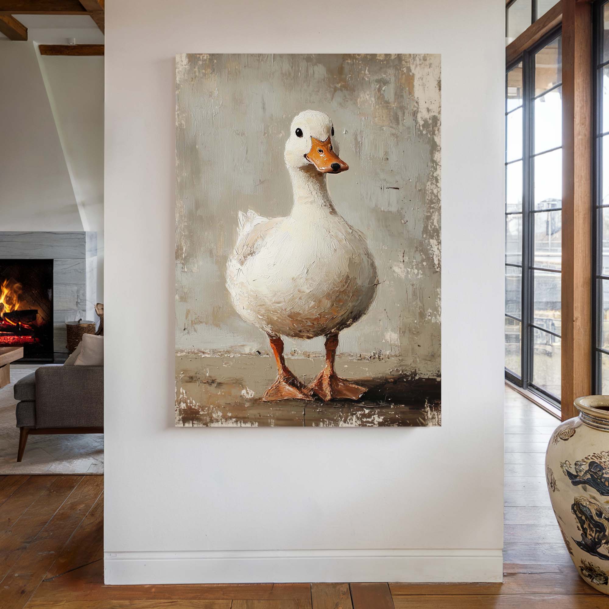 Vintage Quack Canvas Print