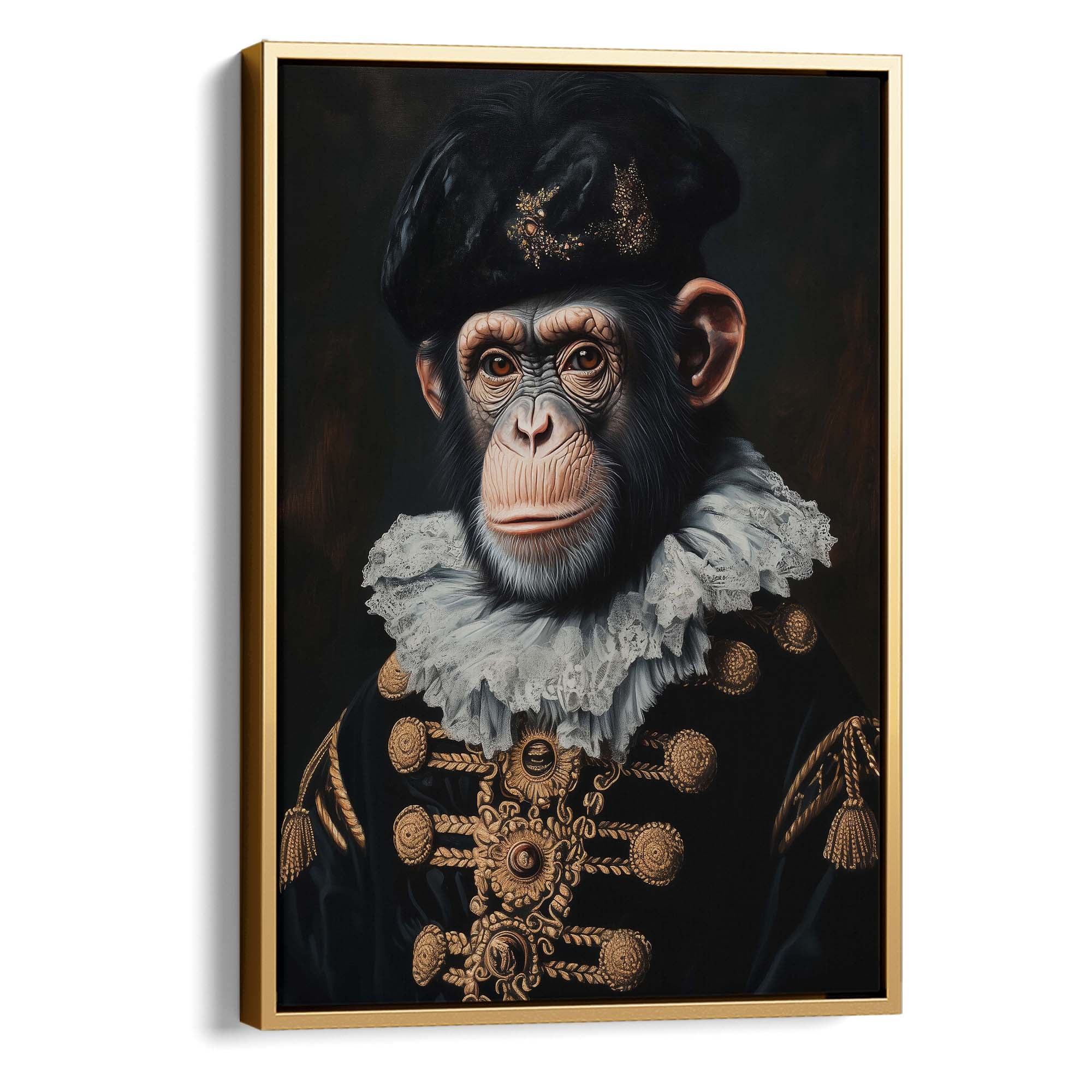 Baroque Chimp Canvas Print Canvas Art Wildfrog Art