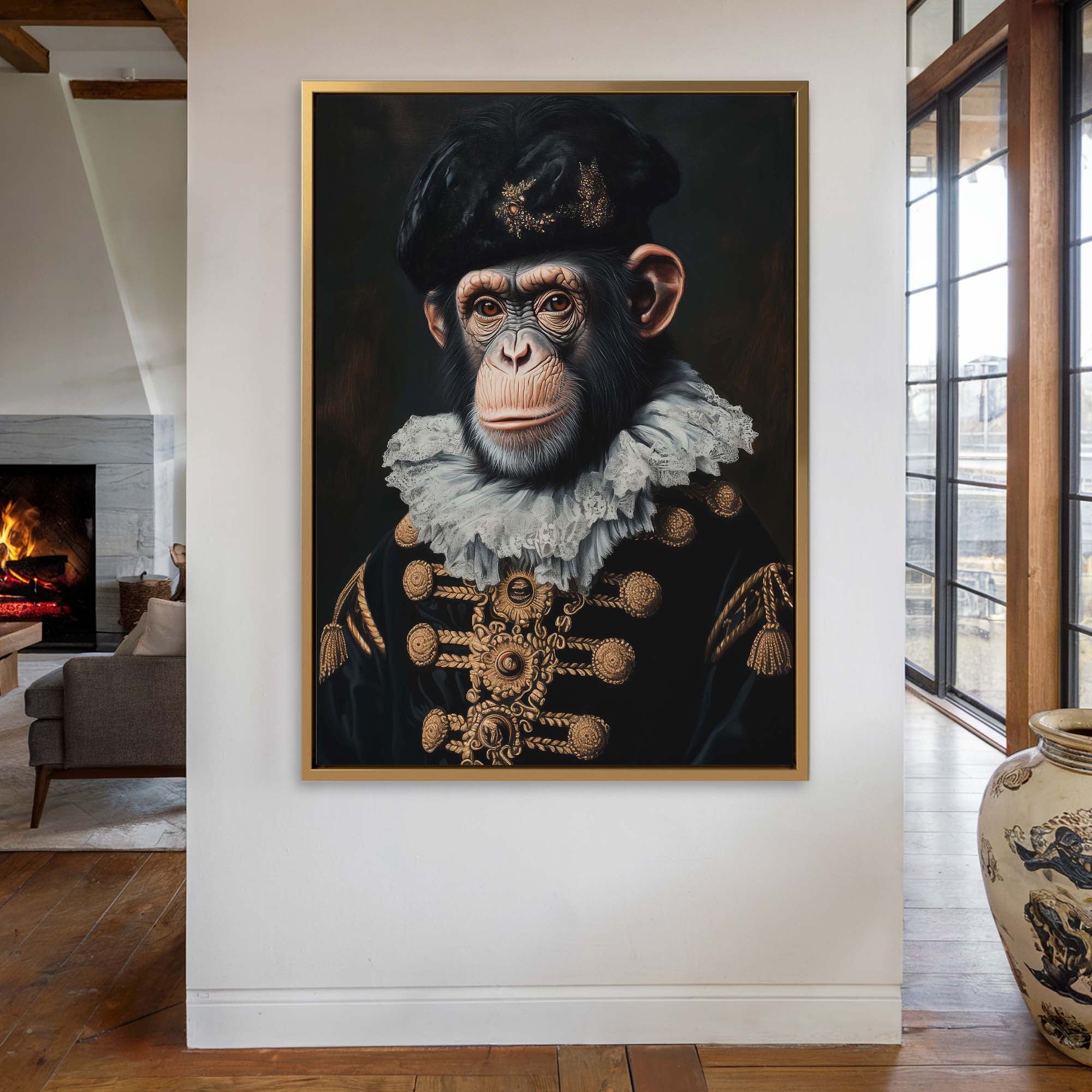 Baroque Chimp Canvas Print Canvas Art Wildfrog Art