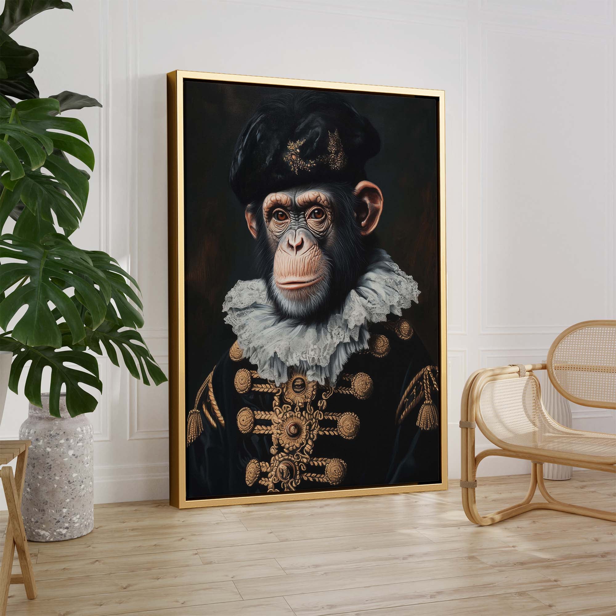Baroque Chimp Canvas Print Canvas Art Wildfrog Art