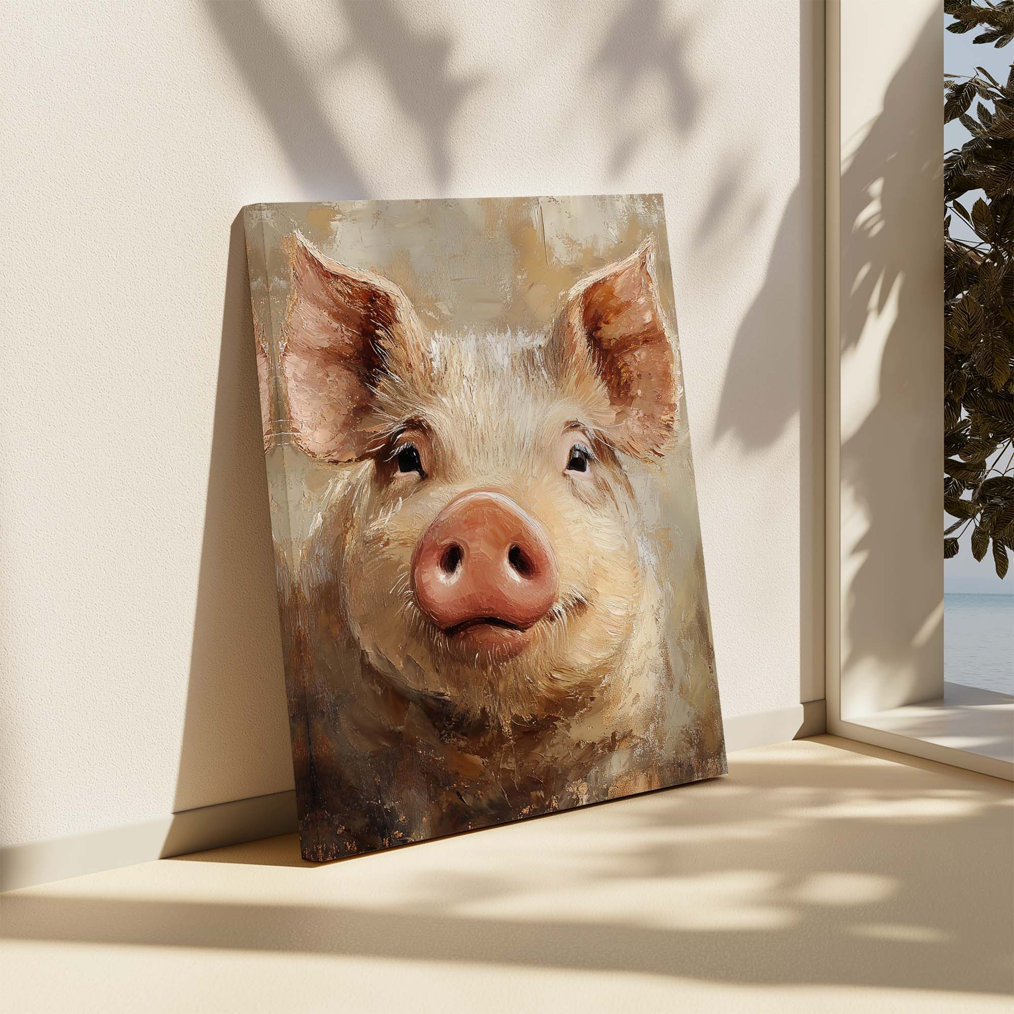 Piglet Cheer Canvas Print