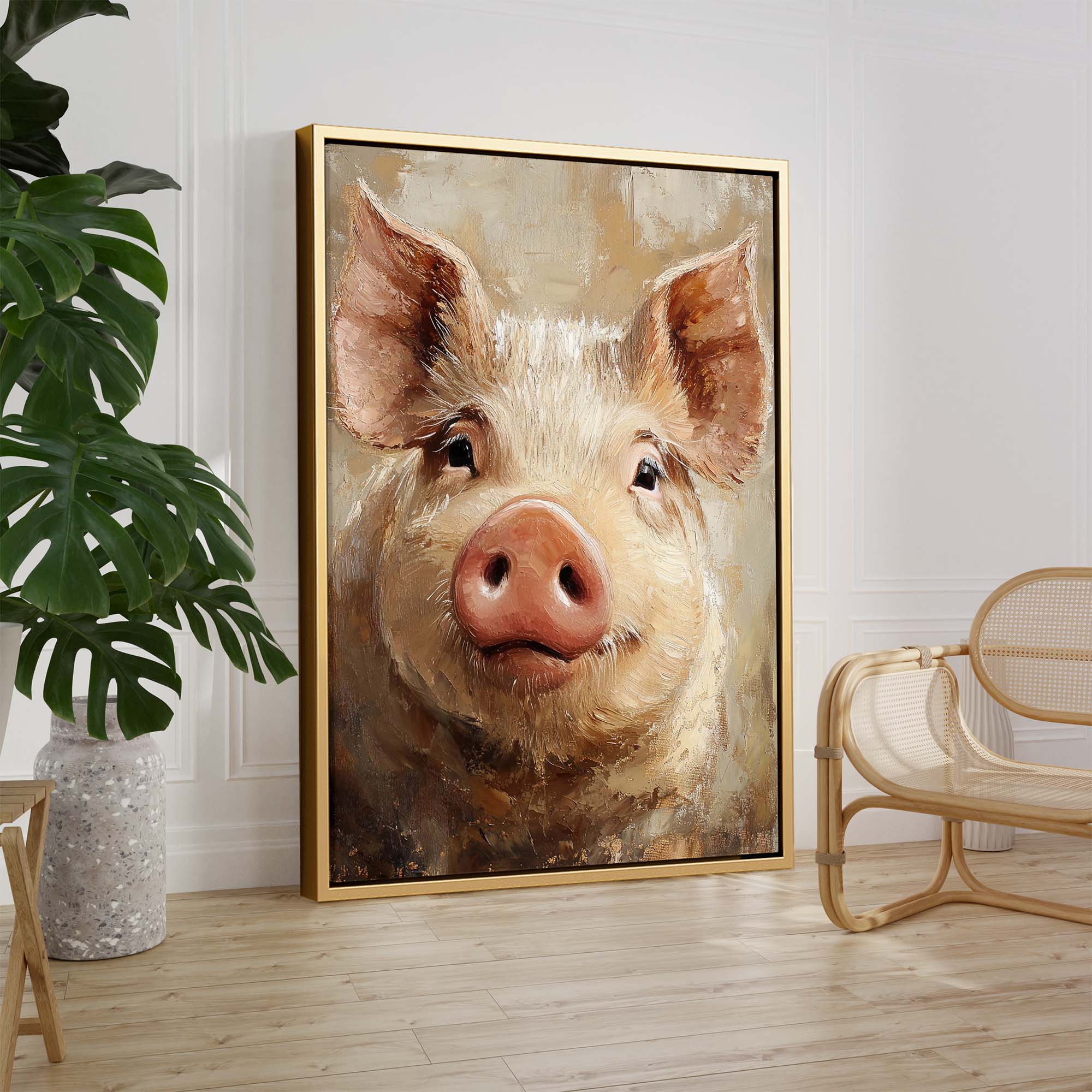 Piglet Cheer Canvas Print