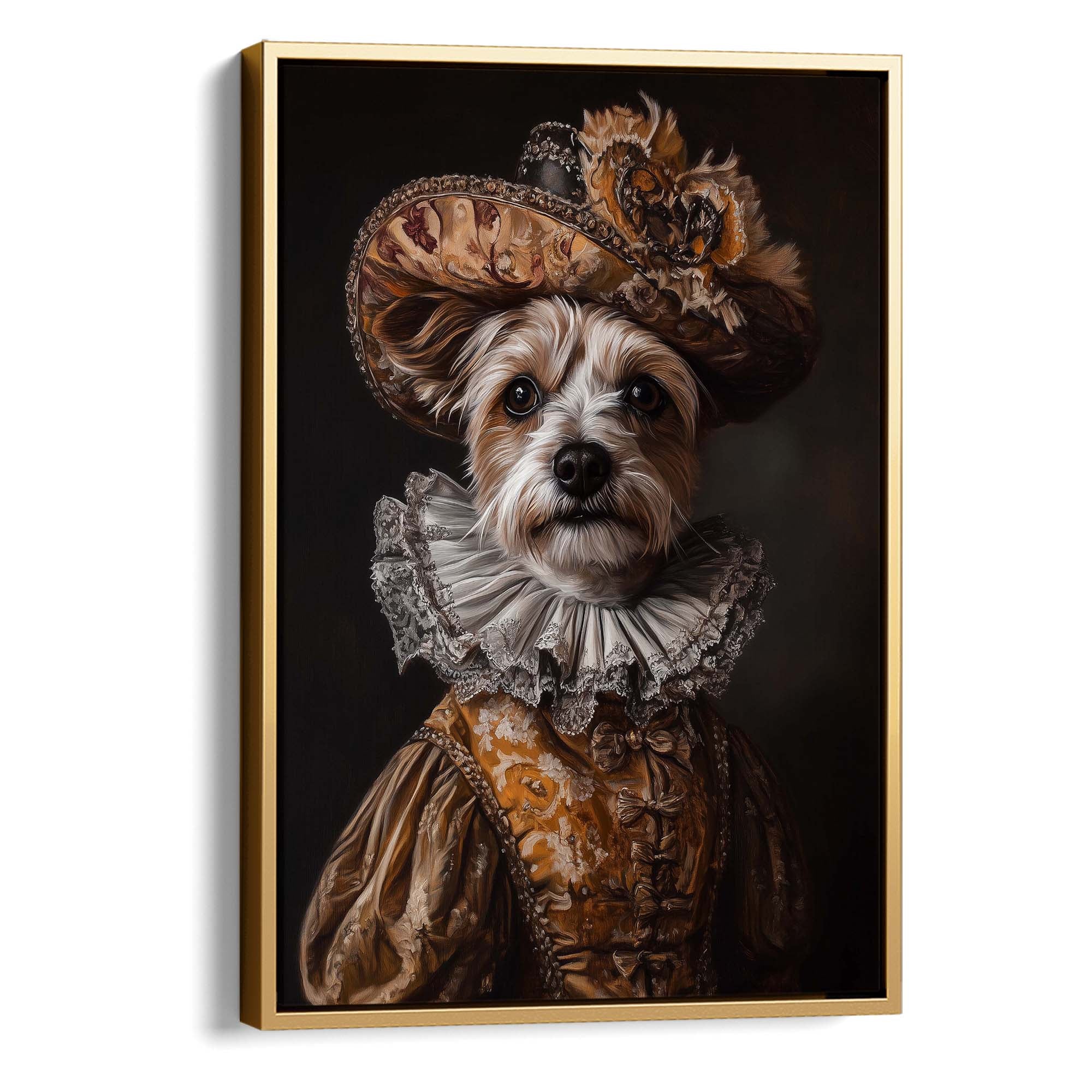 Baroque Dog No1 Canvas Print Canvas Art Wildfrog Art