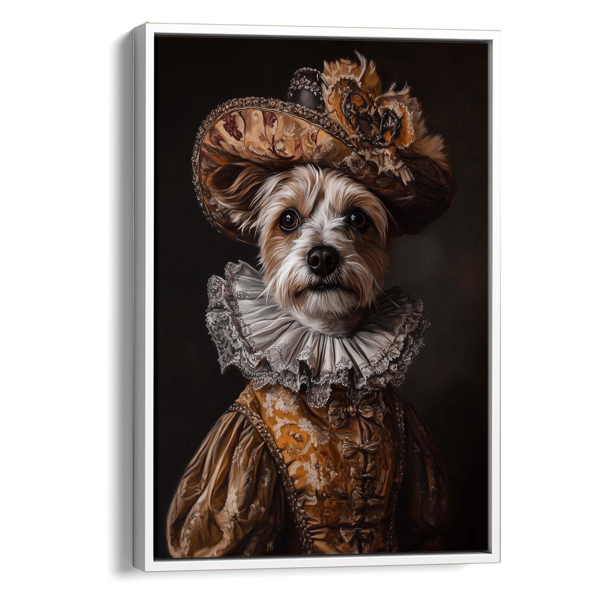 Baroque Dog No1 Canvas Print Canvas Art Wildfrog Art