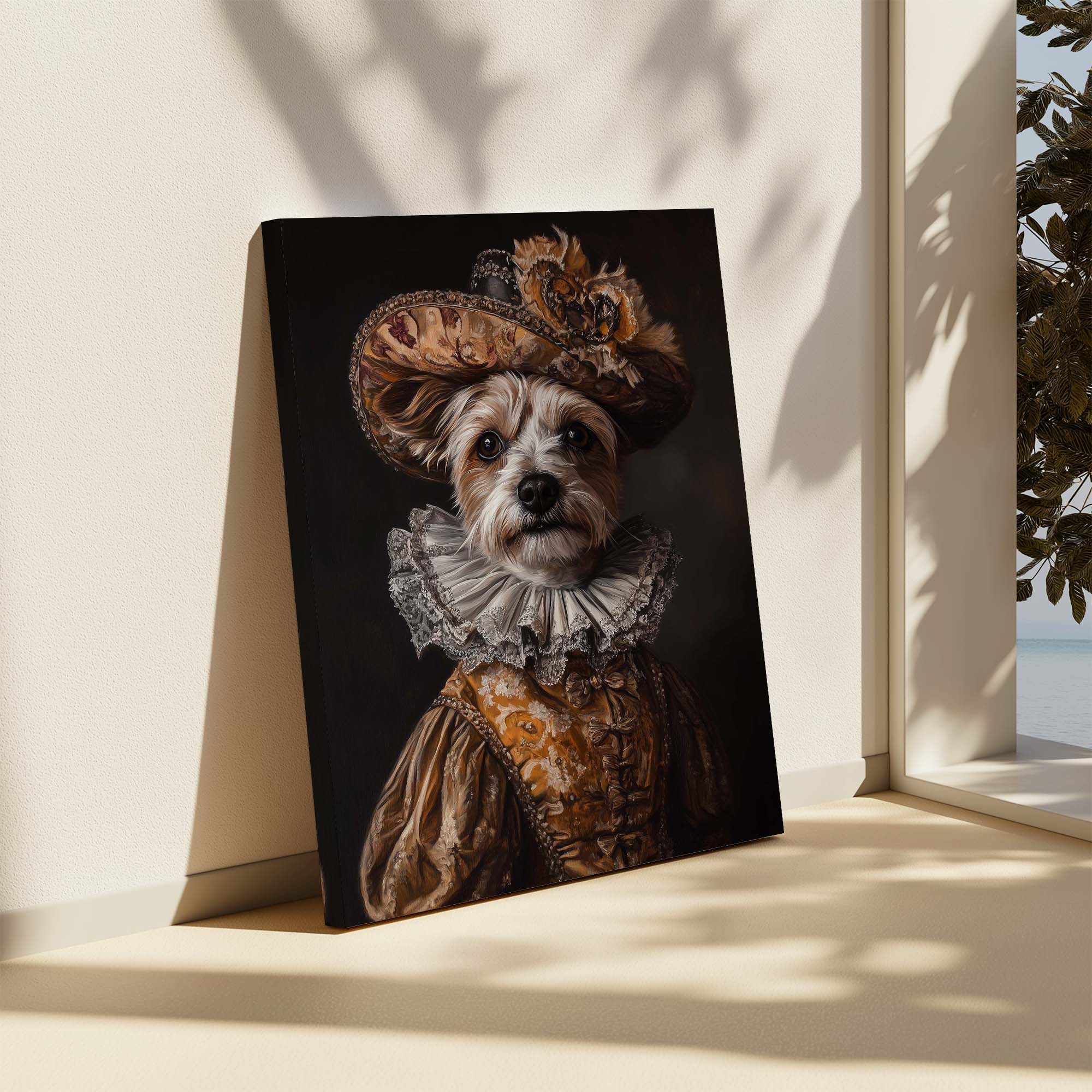 Baroque Dog No1 Canvas Print Canvas Art Wildfrog Art