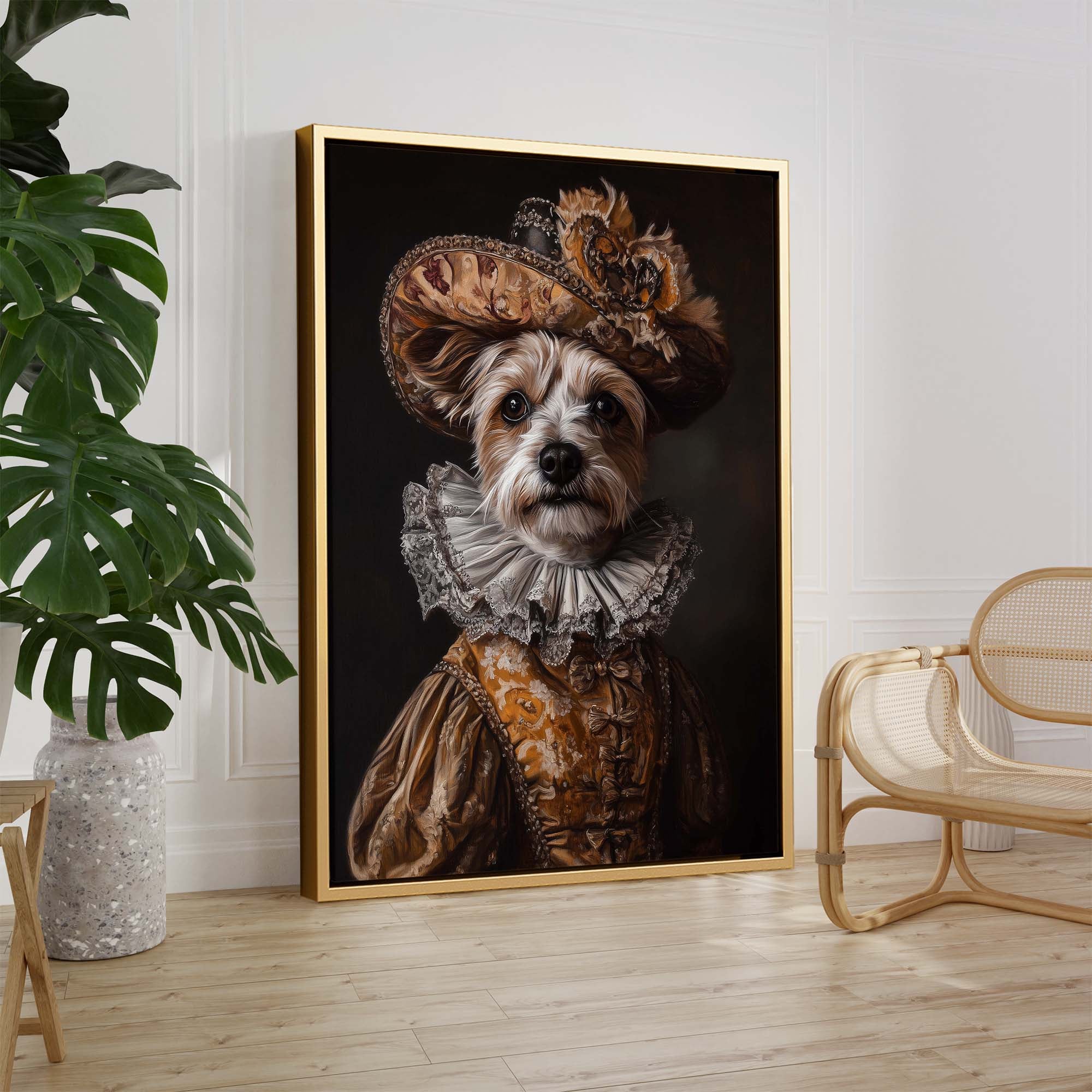 Baroque Dog No1 Canvas Print Canvas Art Wildfrog Art