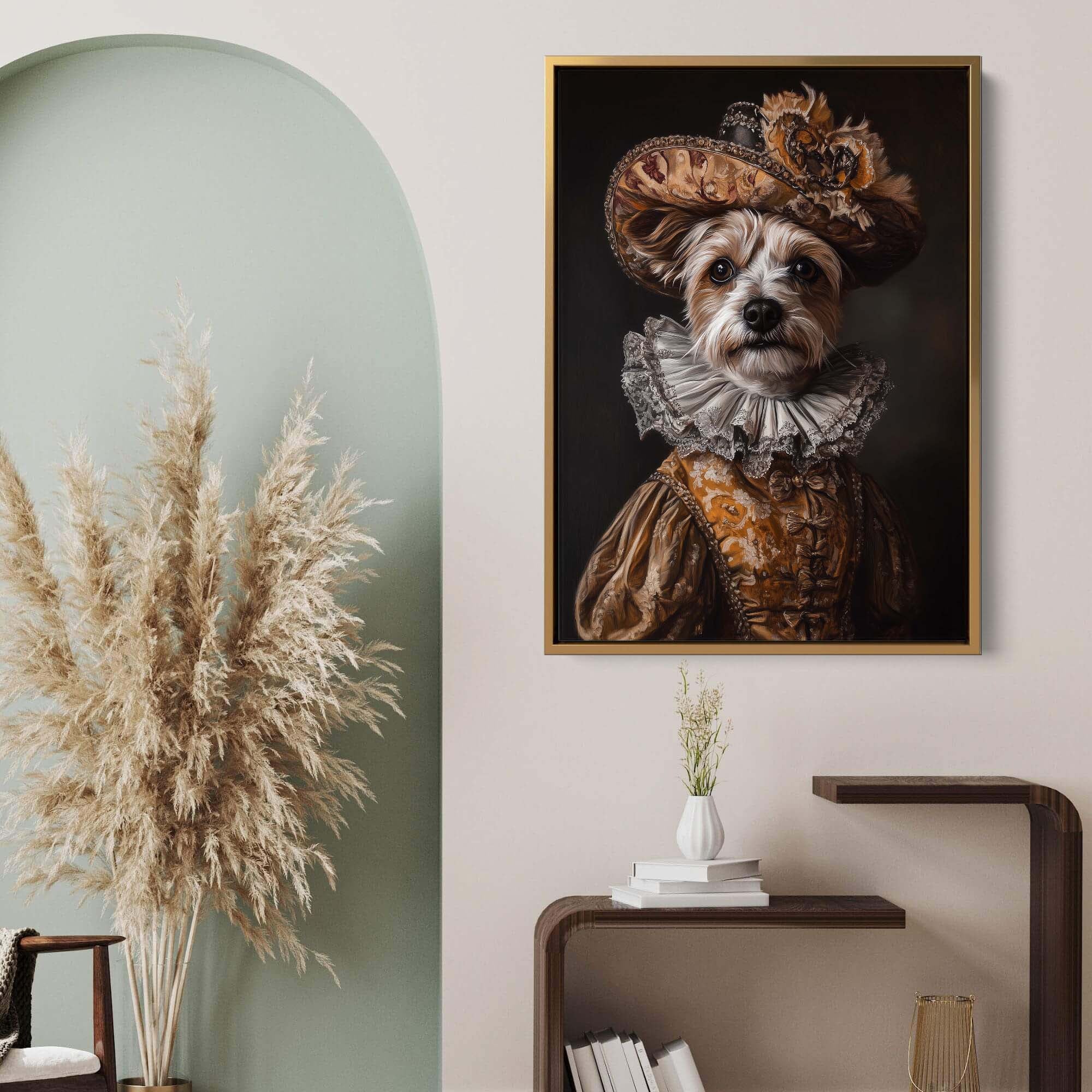 Baroque Dog No1 Canvas Print Canvas Art Wildfrog Art