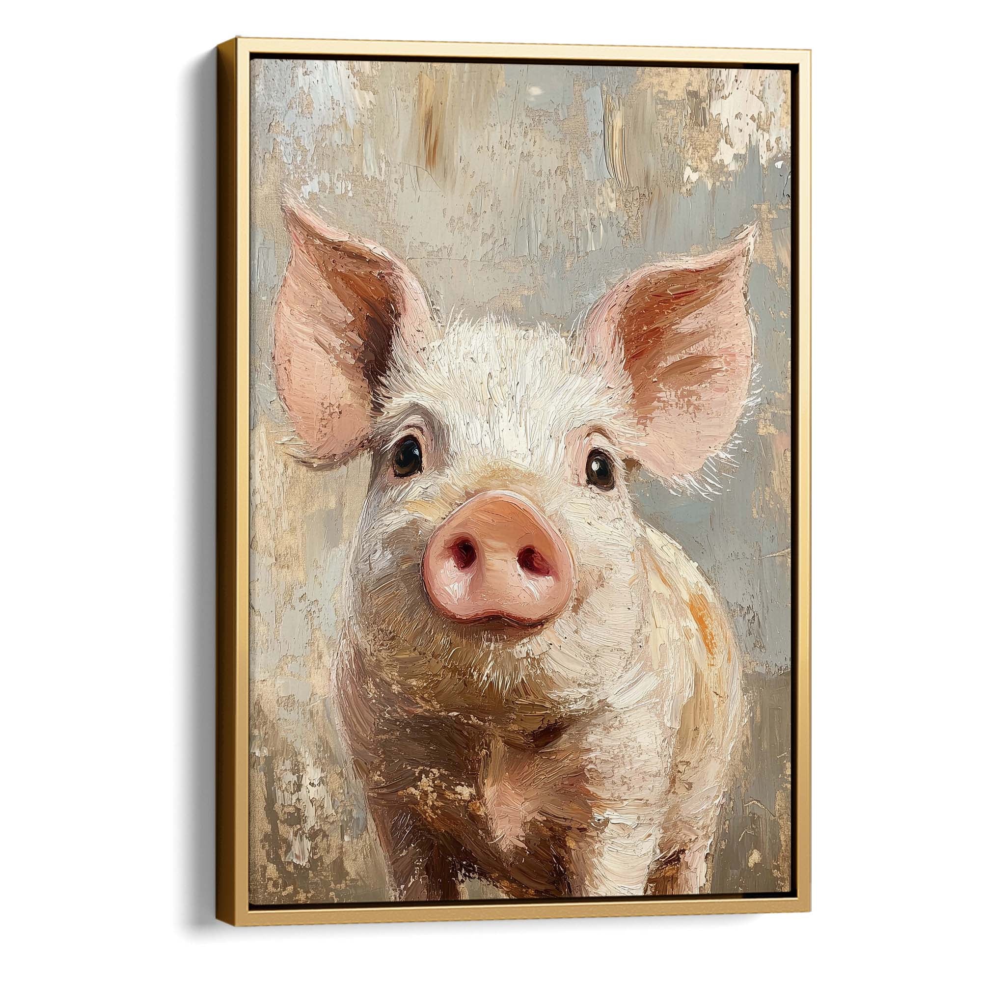 Playful Piglet Canvas Print