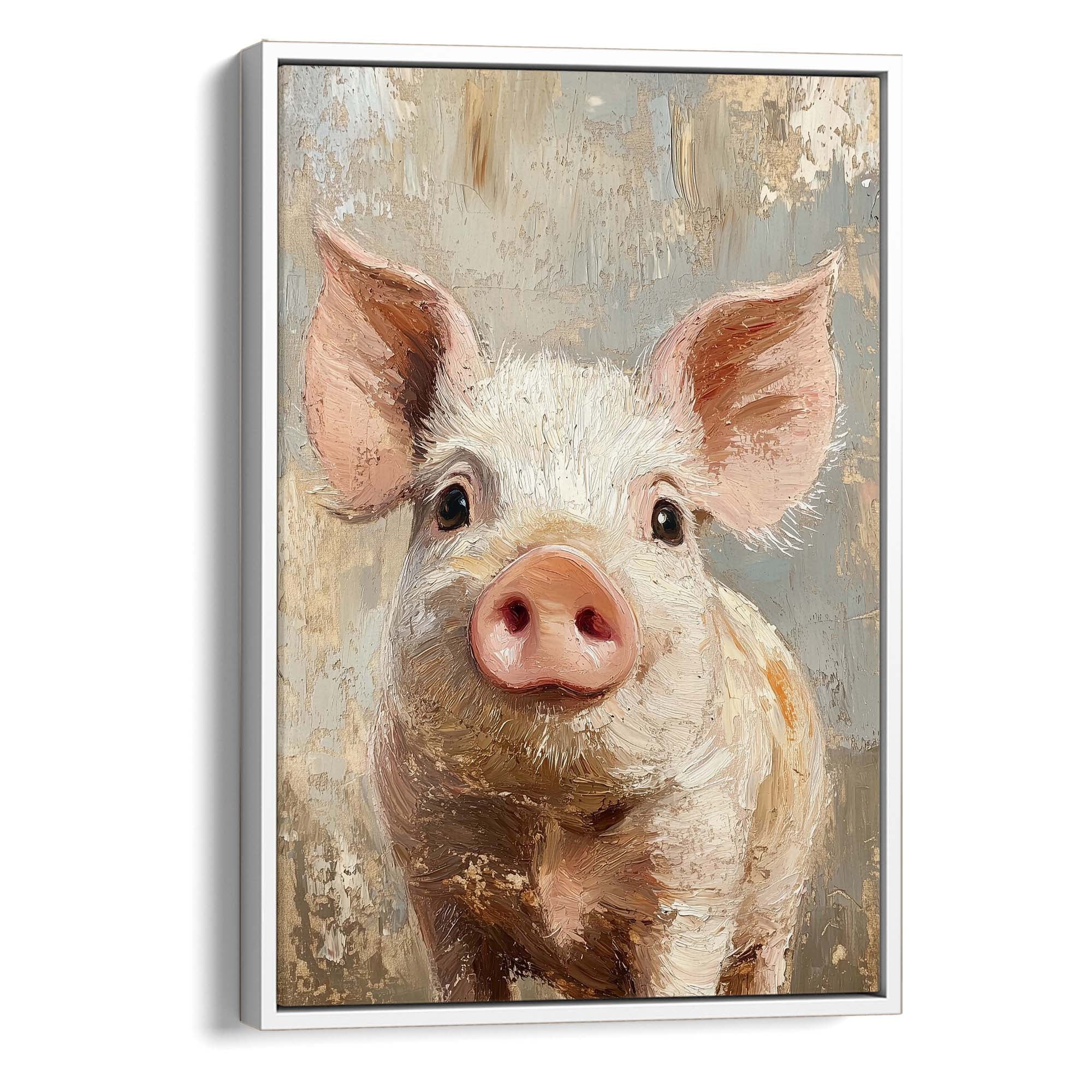 Playful Piglet Canvas Print