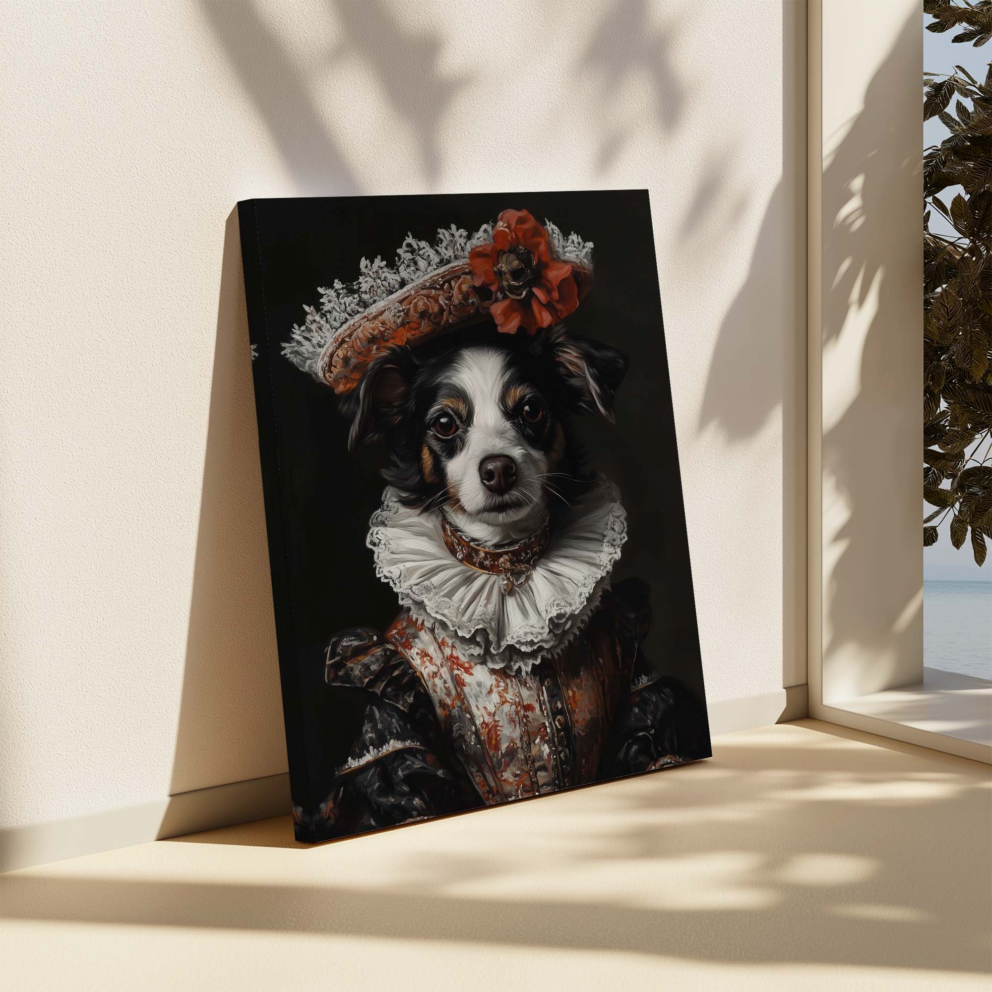 Baroque Dog No2 Canvas Print Canvas Art Wildfrog Art