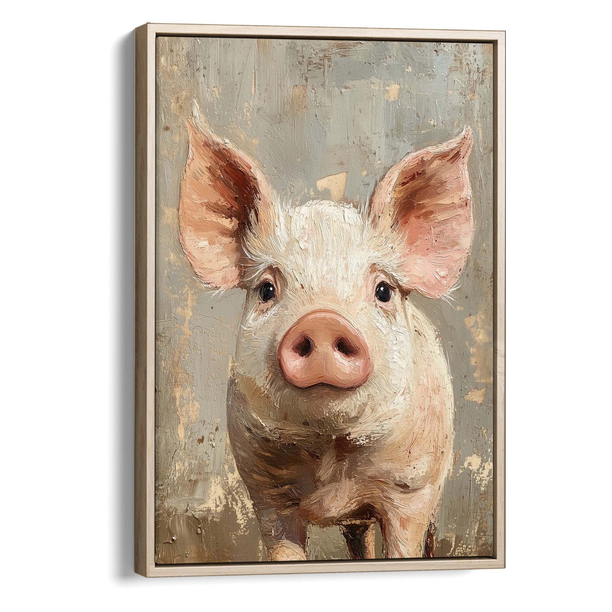 Cute Piglet Canvas Print