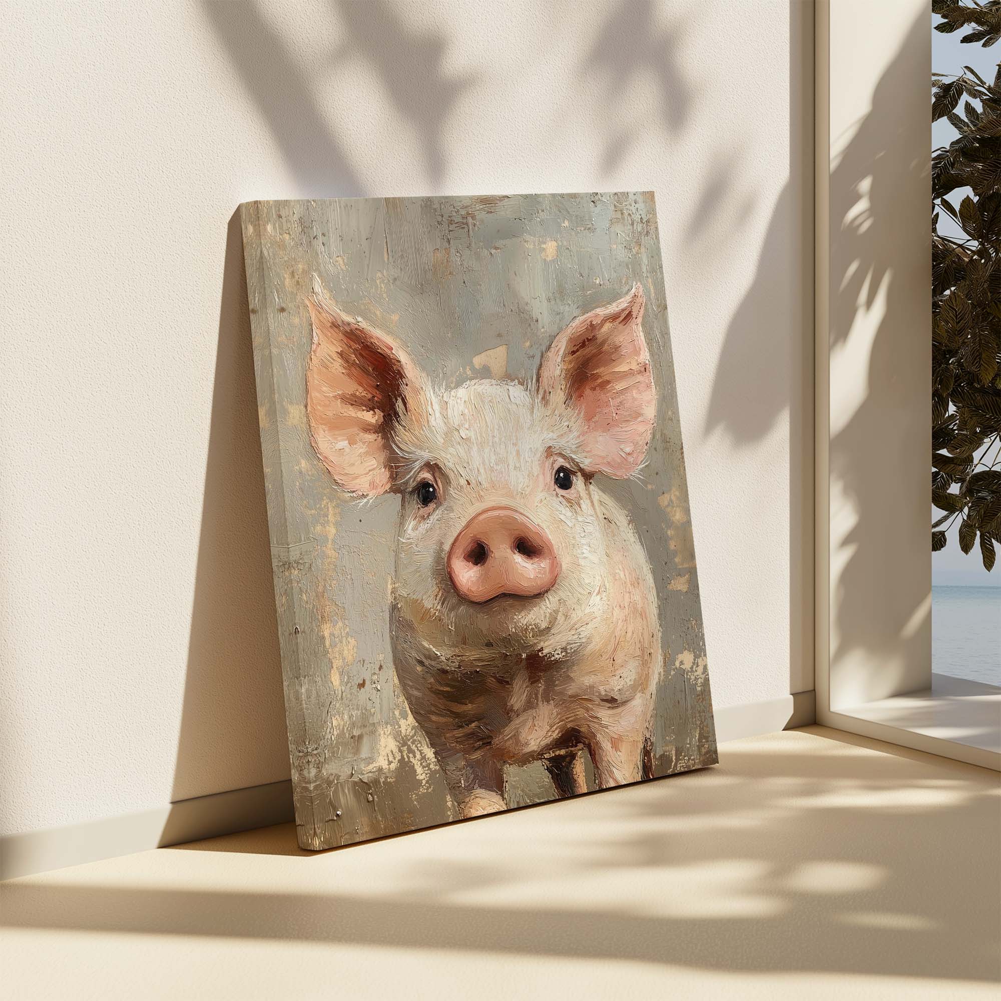 Cute Piglet Canvas Print
