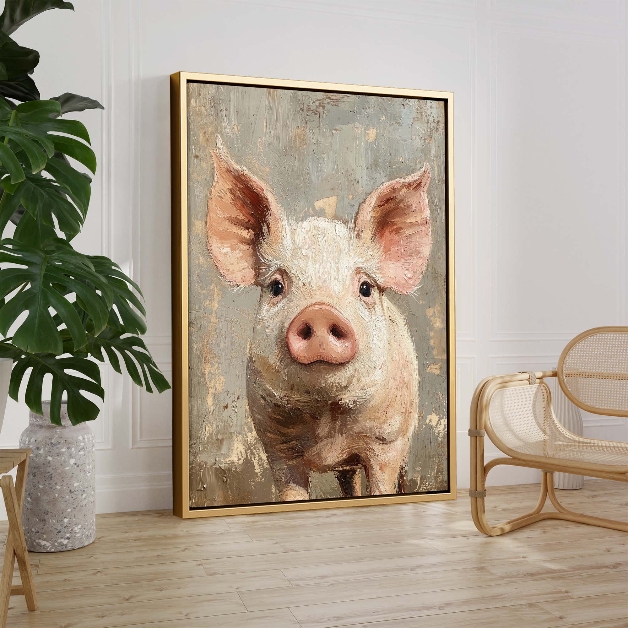 Cute Piglet Canvas Print