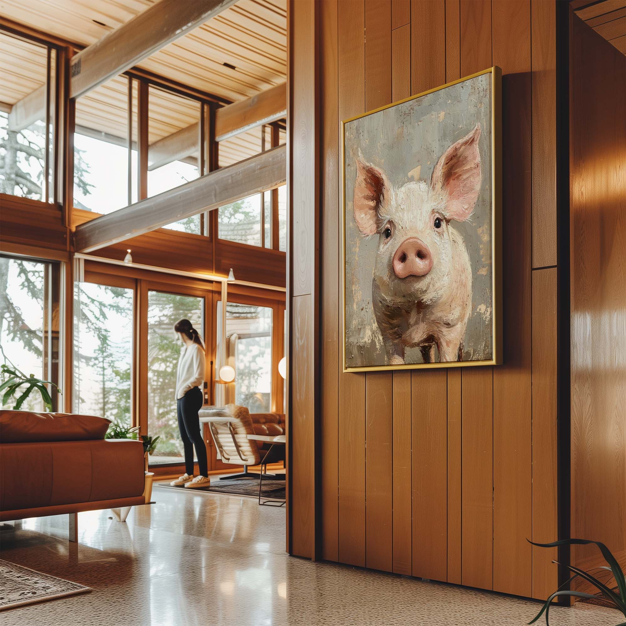 Cute Piglet Canvas Print