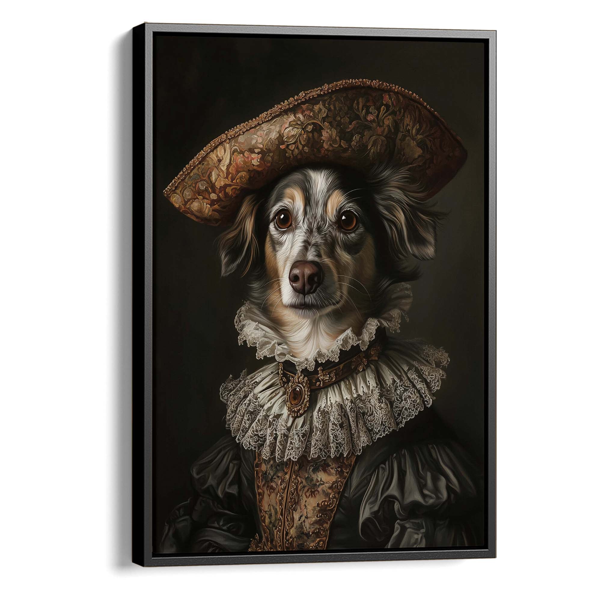 Baroque Dog No3 Canvas Print Canvas Art Wildfrog Art
