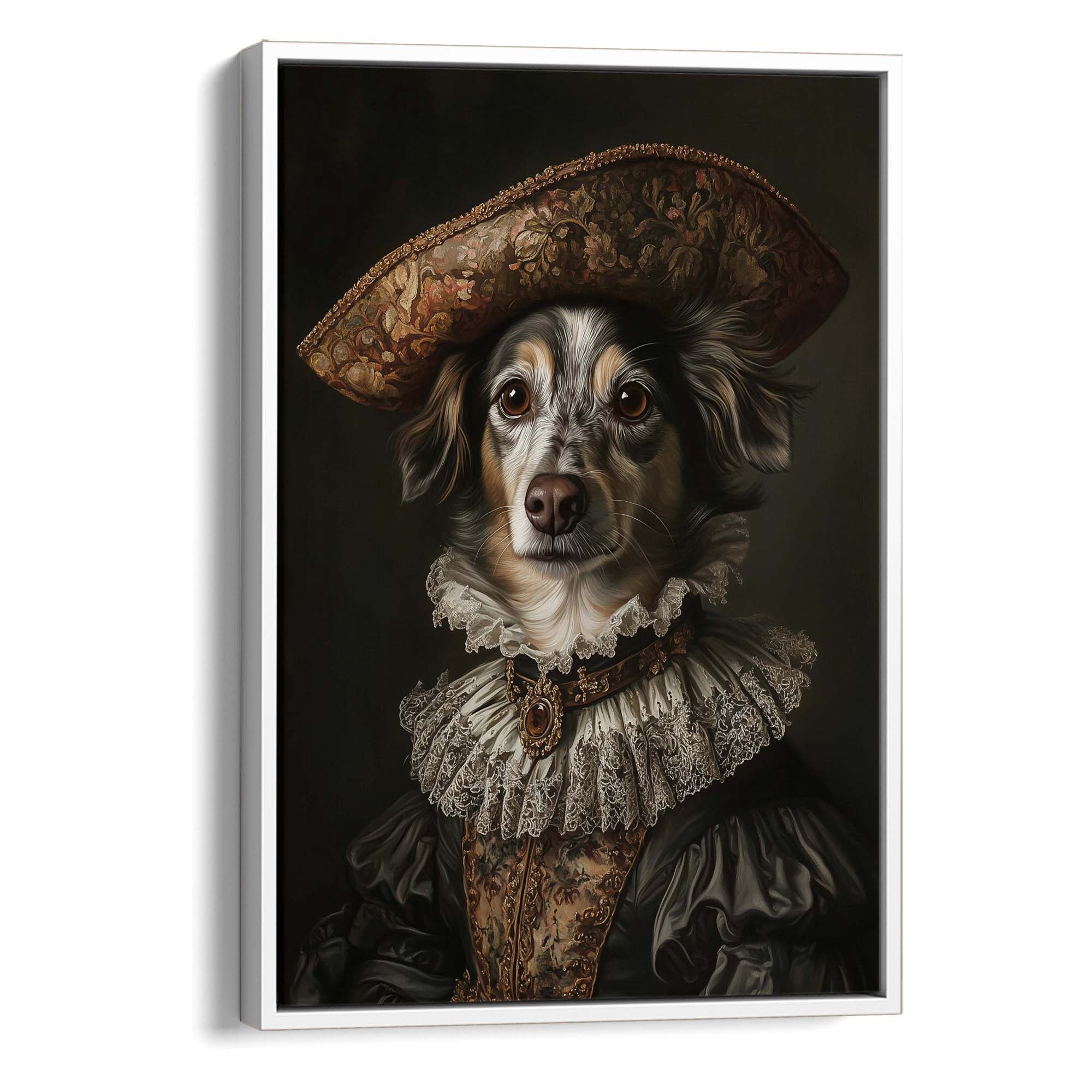 Baroque Dog No3 Canvas Print Canvas Art Wildfrog Art