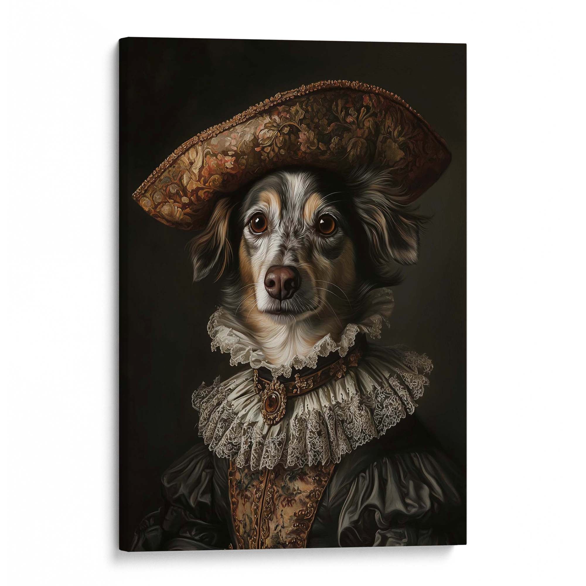 Baroque Dog No3 Canvas Print Canvas Art Wildfrog Art