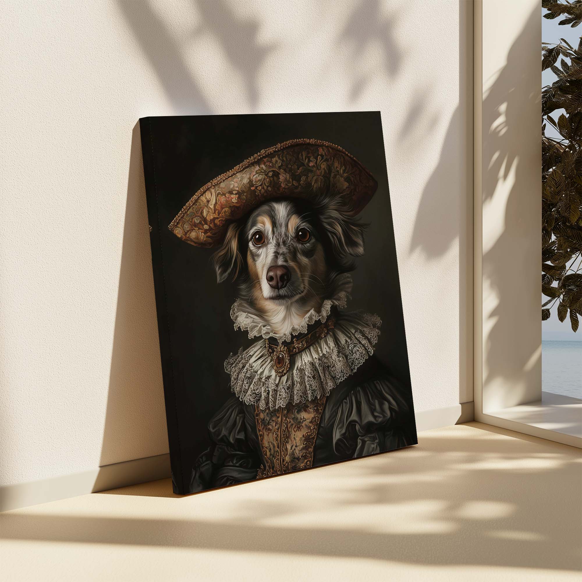 Baroque Dog No3 Canvas Print Canvas Art Wildfrog Art