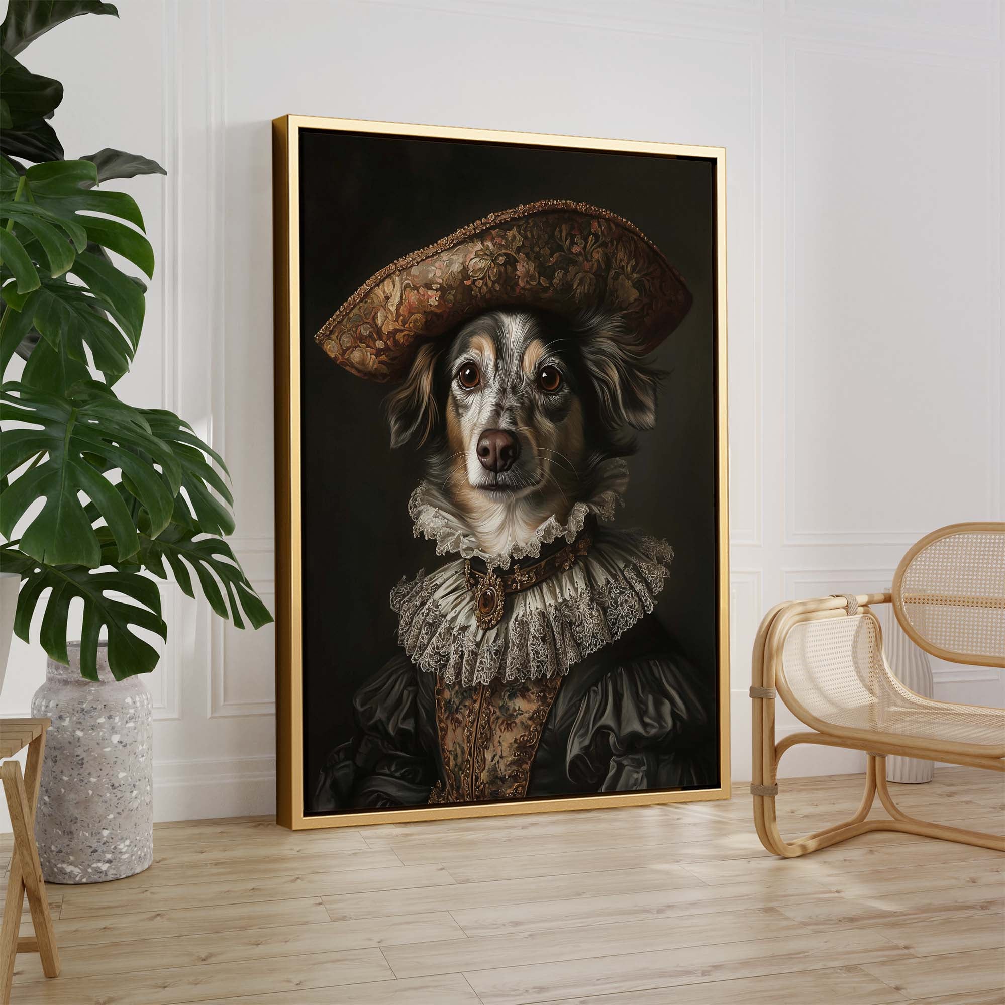 Baroque Dog No3 Canvas Print Canvas Art Wildfrog Art