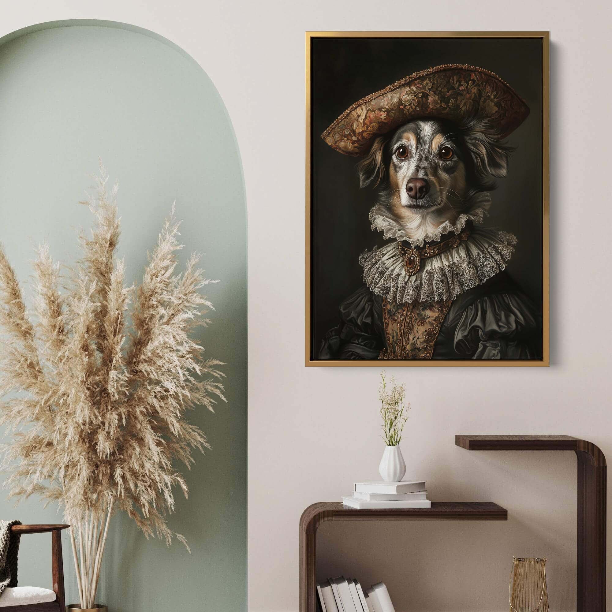 Baroque Dog No3 Canvas Print Canvas Art Wildfrog Art