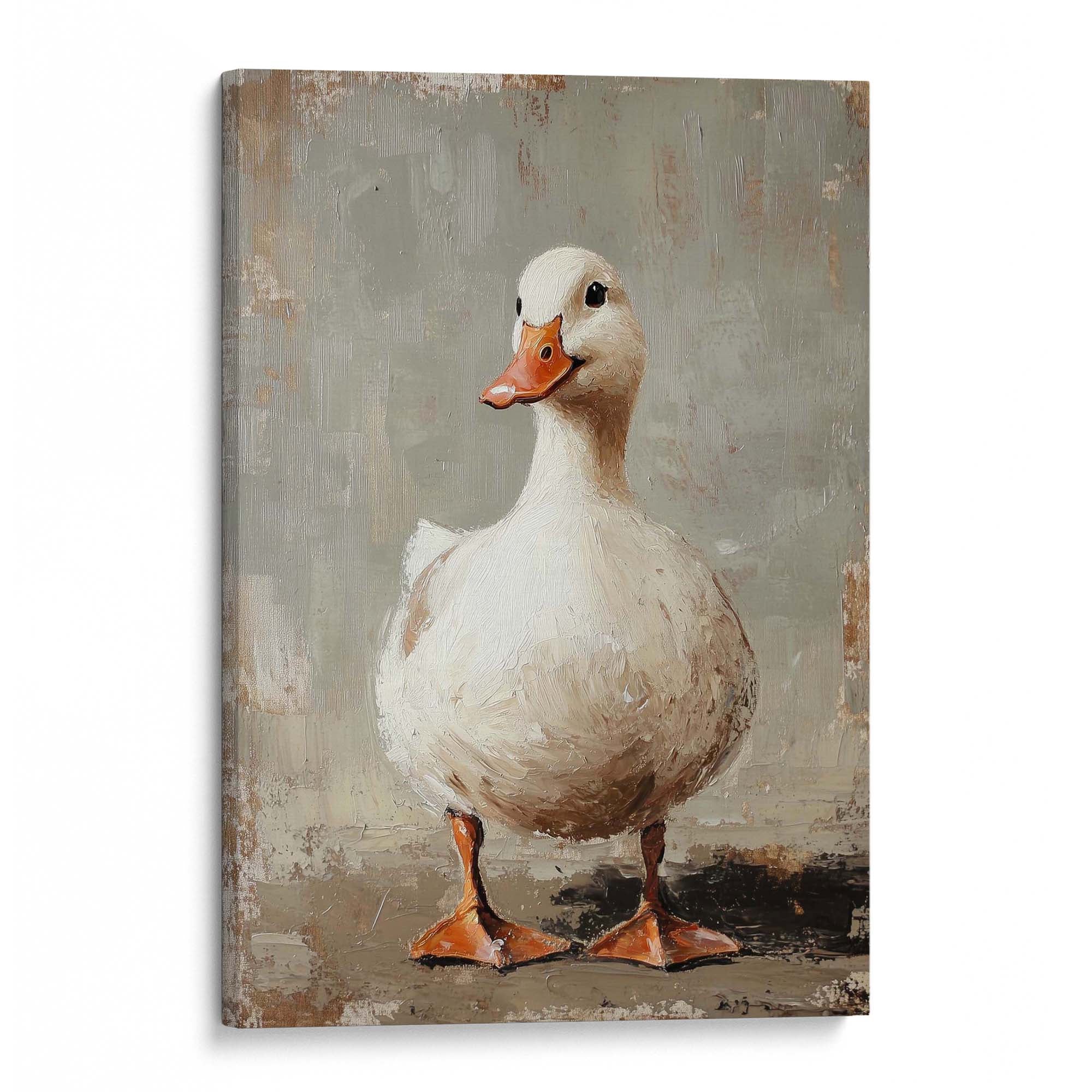 Vintage Duck Pose Canvas Print