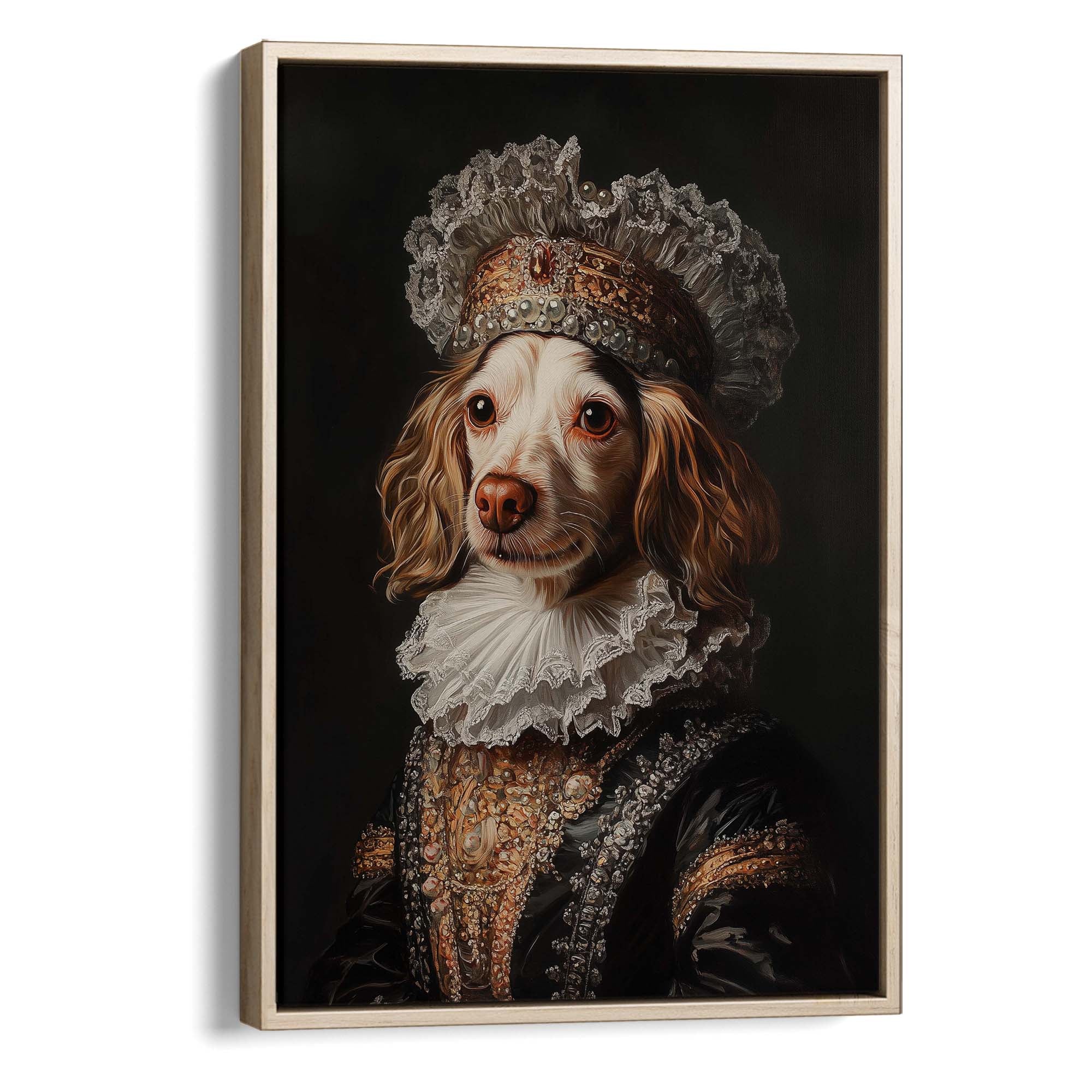 Baroque Dog No4 Canvas Print Canvas Art Wildfrog Art