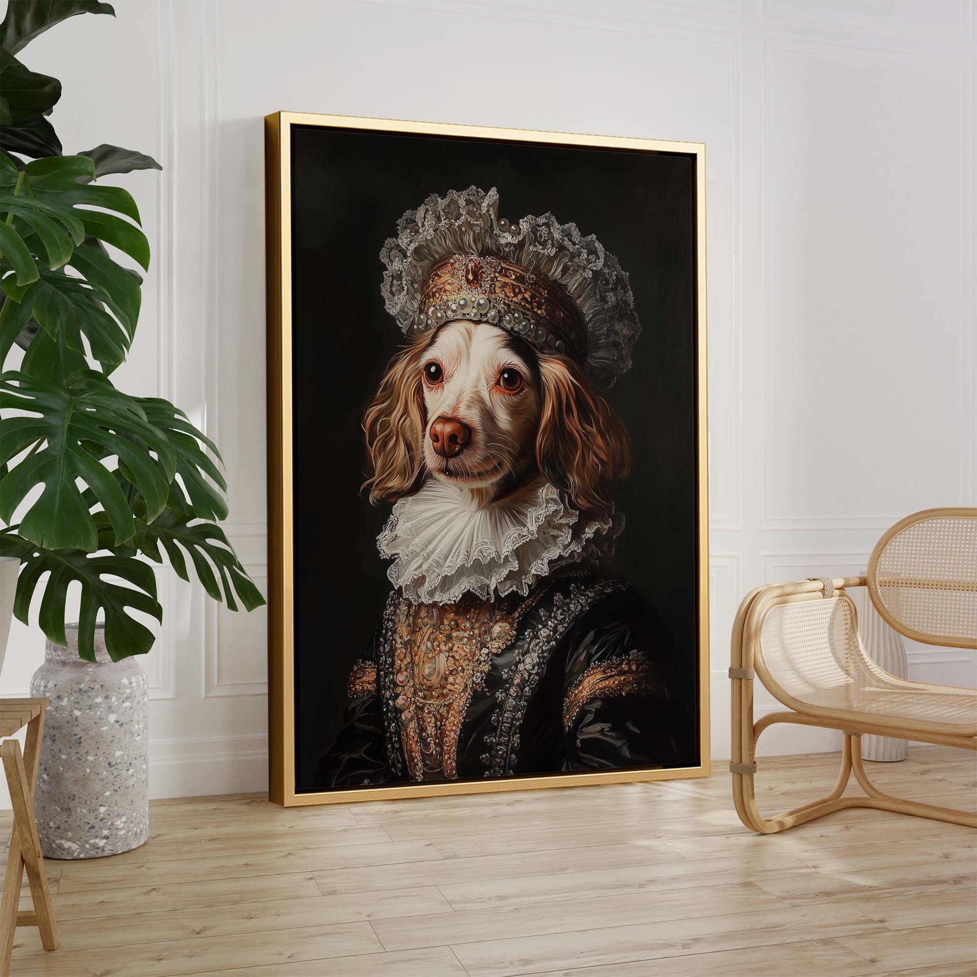 Baroque Dog No4 Canvas Print Canvas Art Wildfrog Art