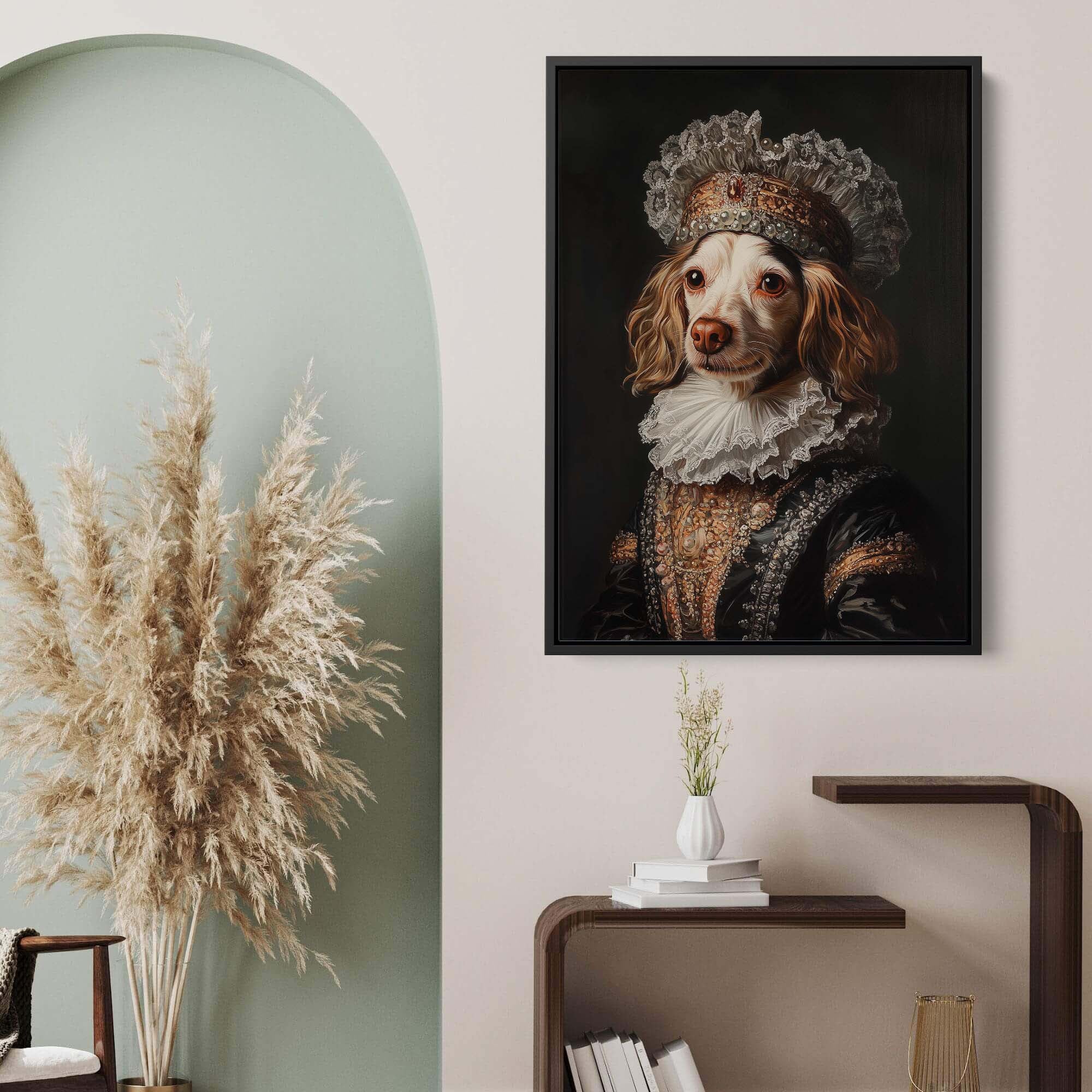 Baroque Dog No4 Canvas Print Canvas Art Wildfrog Art